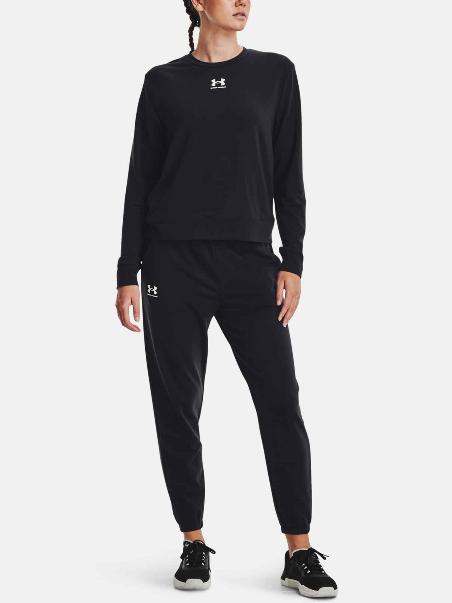 Under Armour Rival Terry Crew Triko Černá - Pepit.cz