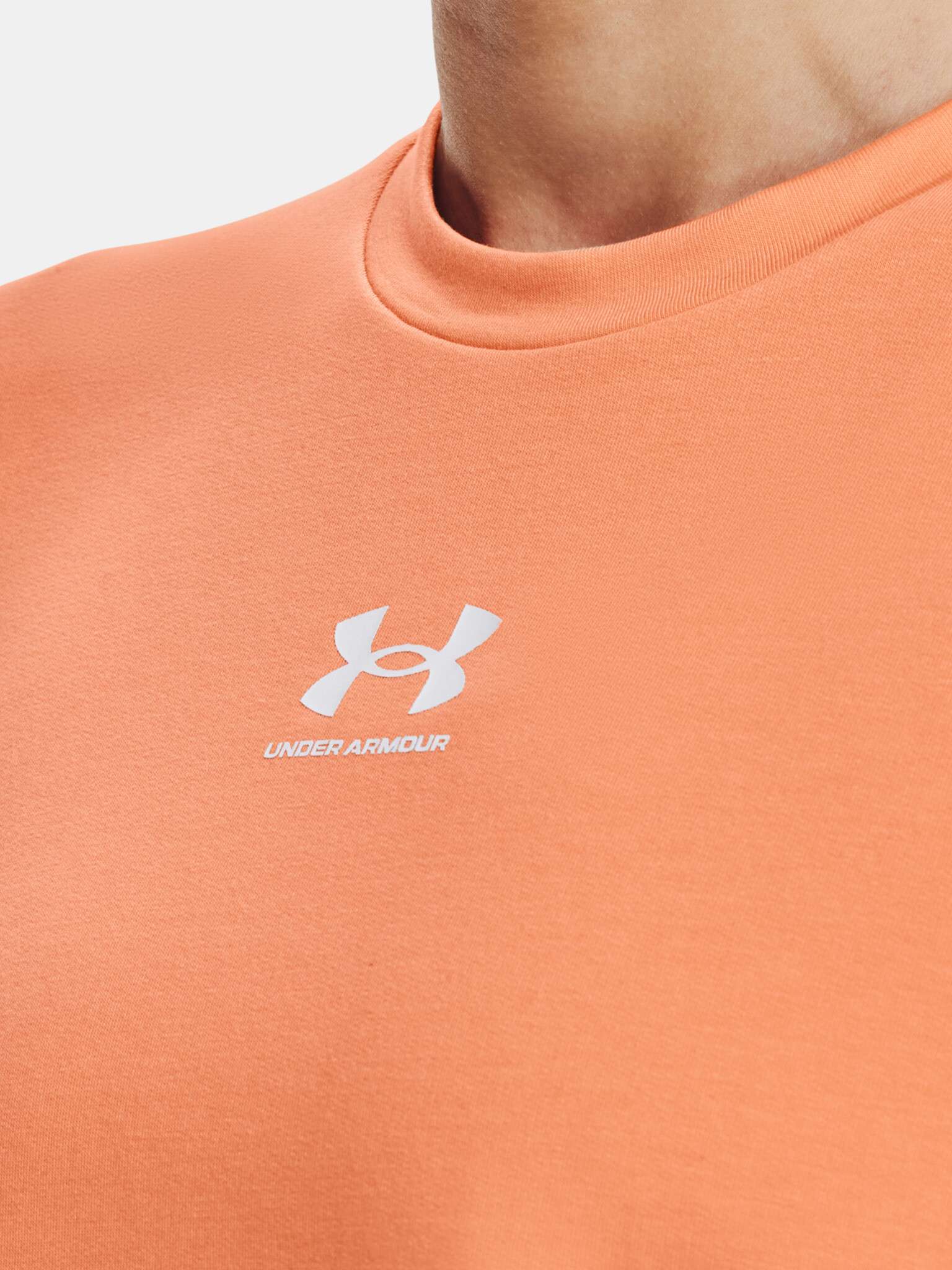 Under Armour Rival Terry Crew Triko Oranžová - Pepit.cz