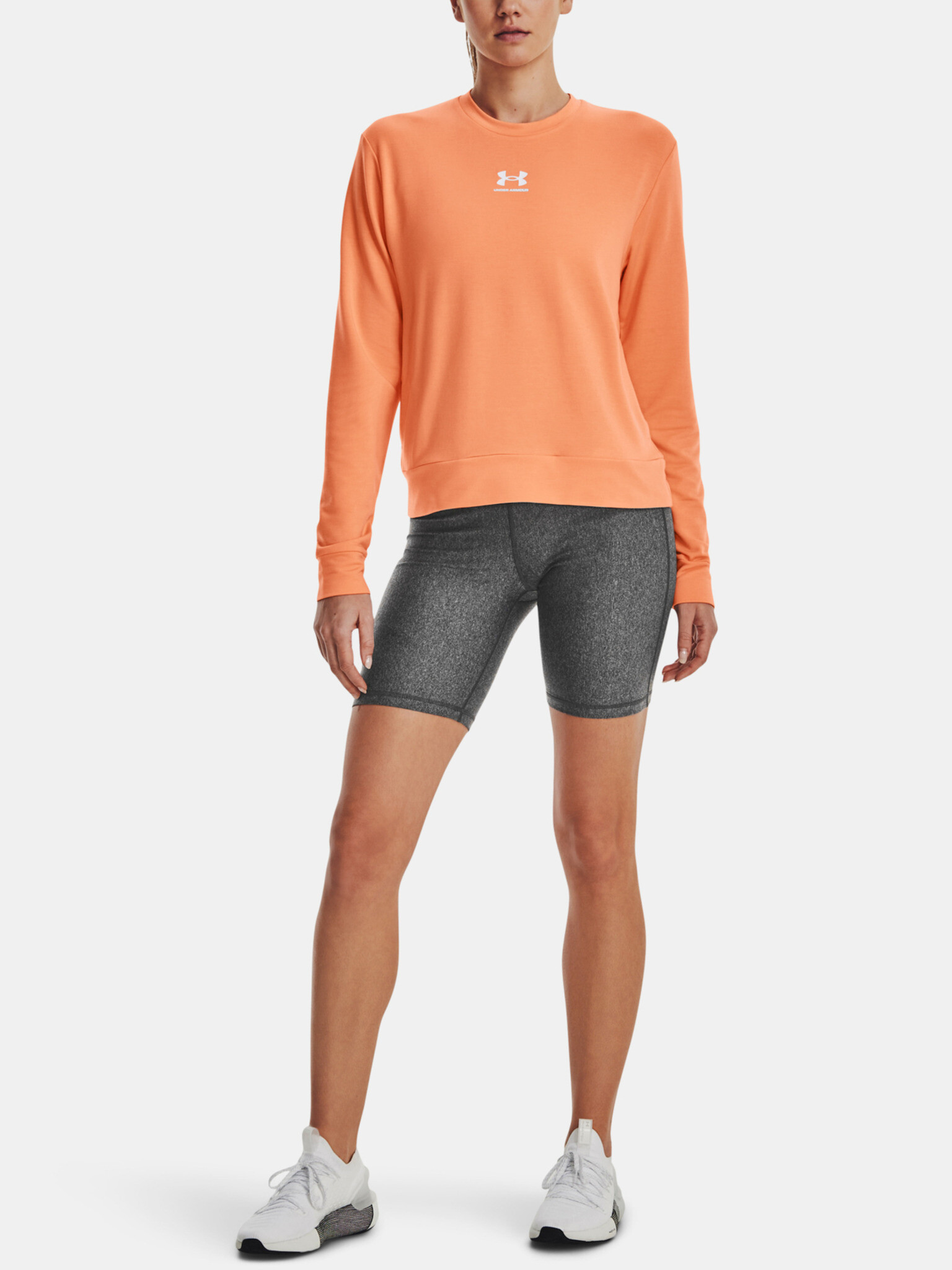 Under Armour Rival Terry Crew Triko Oranžová - Pepit.cz