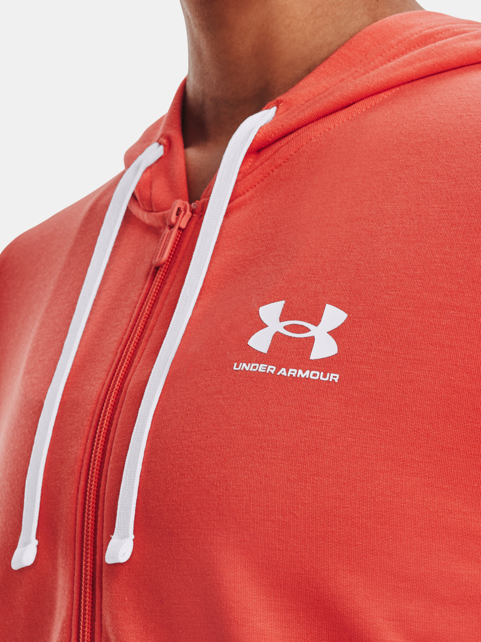 Under Armour Rival Terry FZ Mikina Oranžová - Pepit.cz