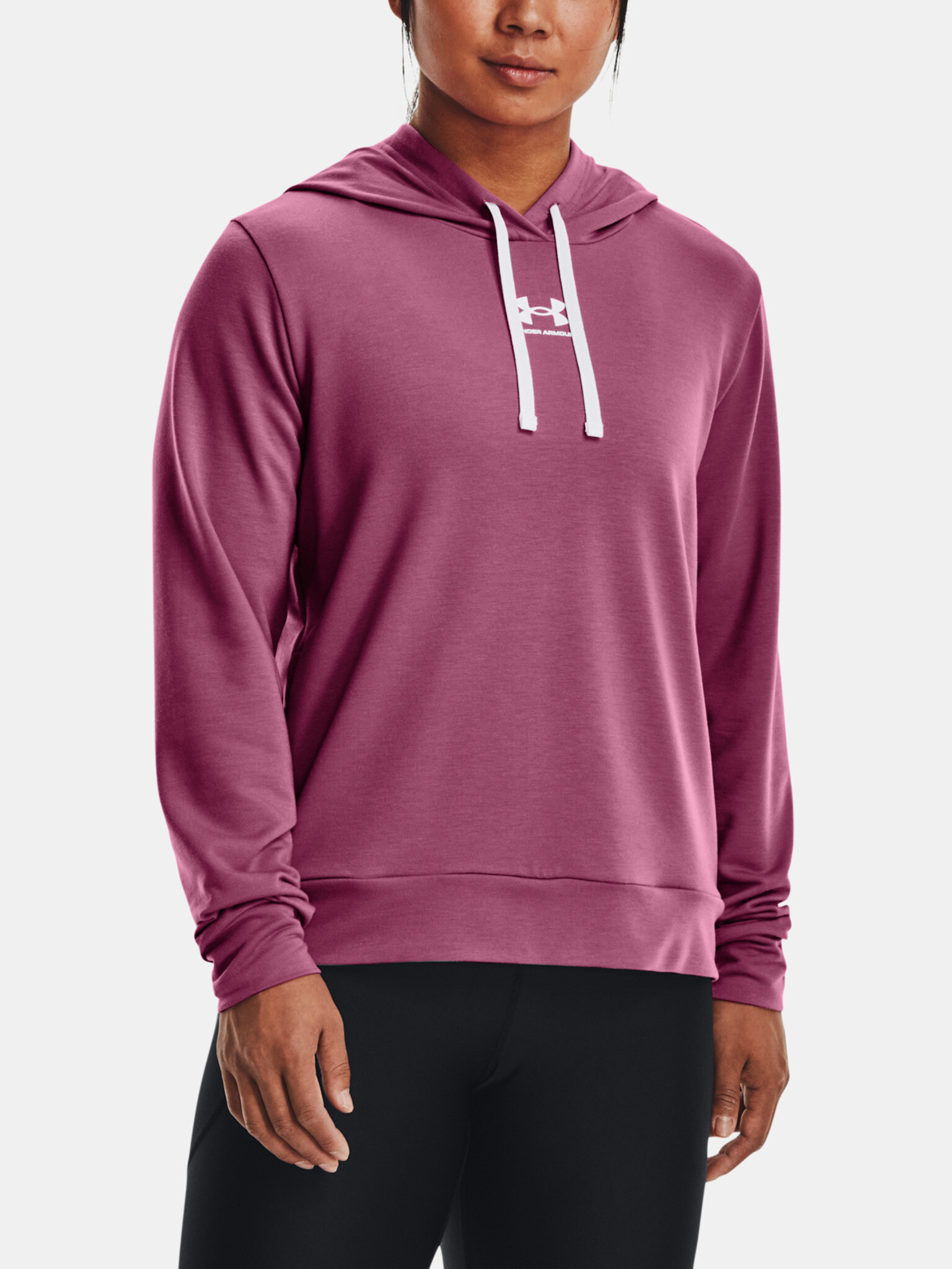 Under Armour Rival Terry Hoodie Mikina Růžová - Pepit.cz