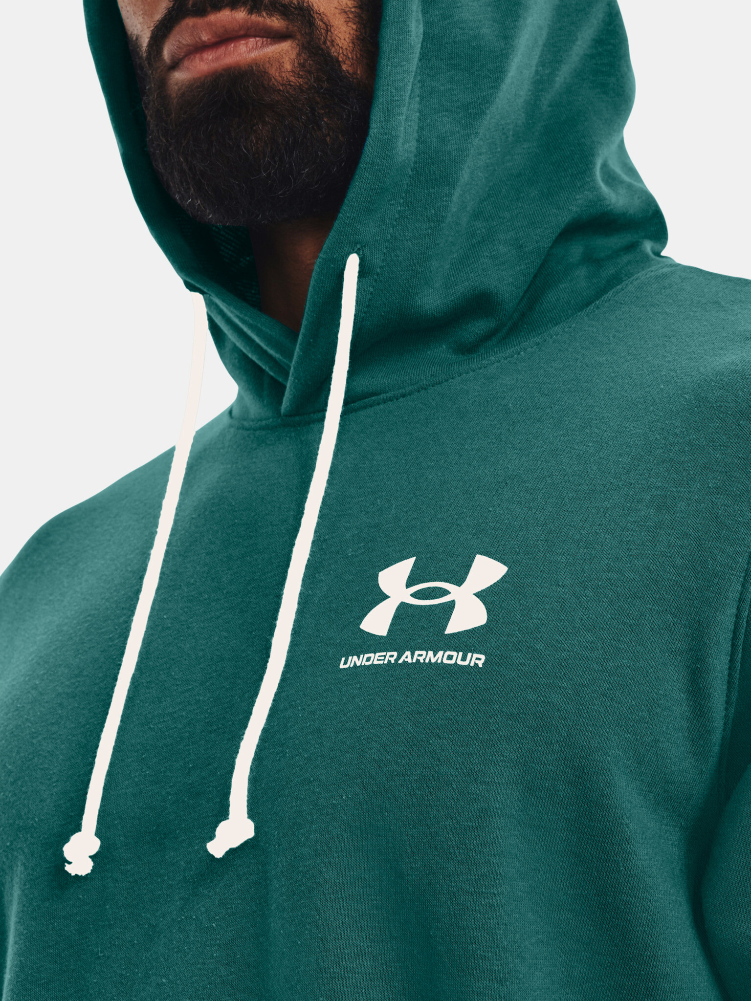 Under Armour Rival Terry LC SS HD Mikina Zelená - Pepit.cz