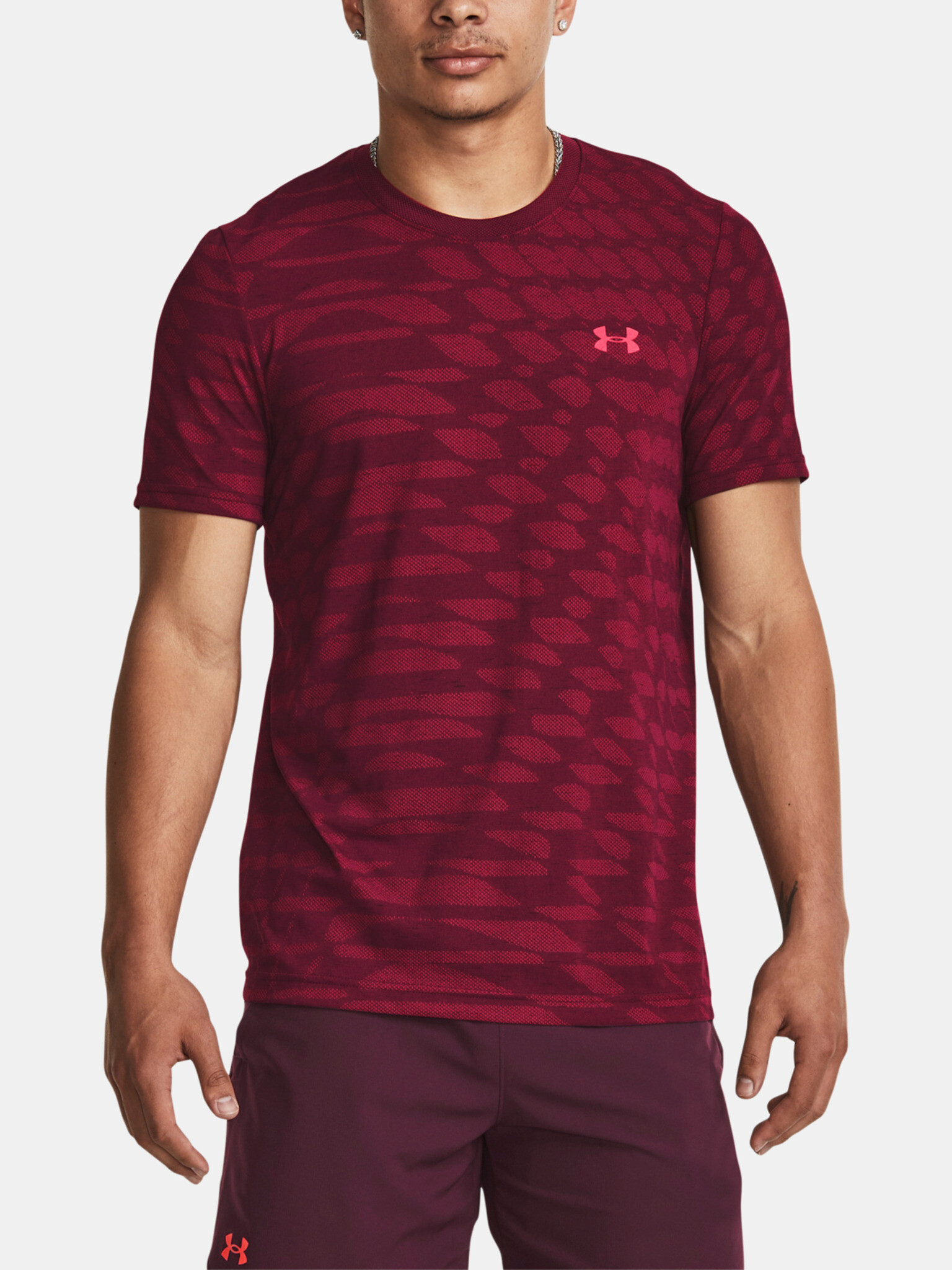 Under Armour Seamless Triko Červená - Pepit.cz