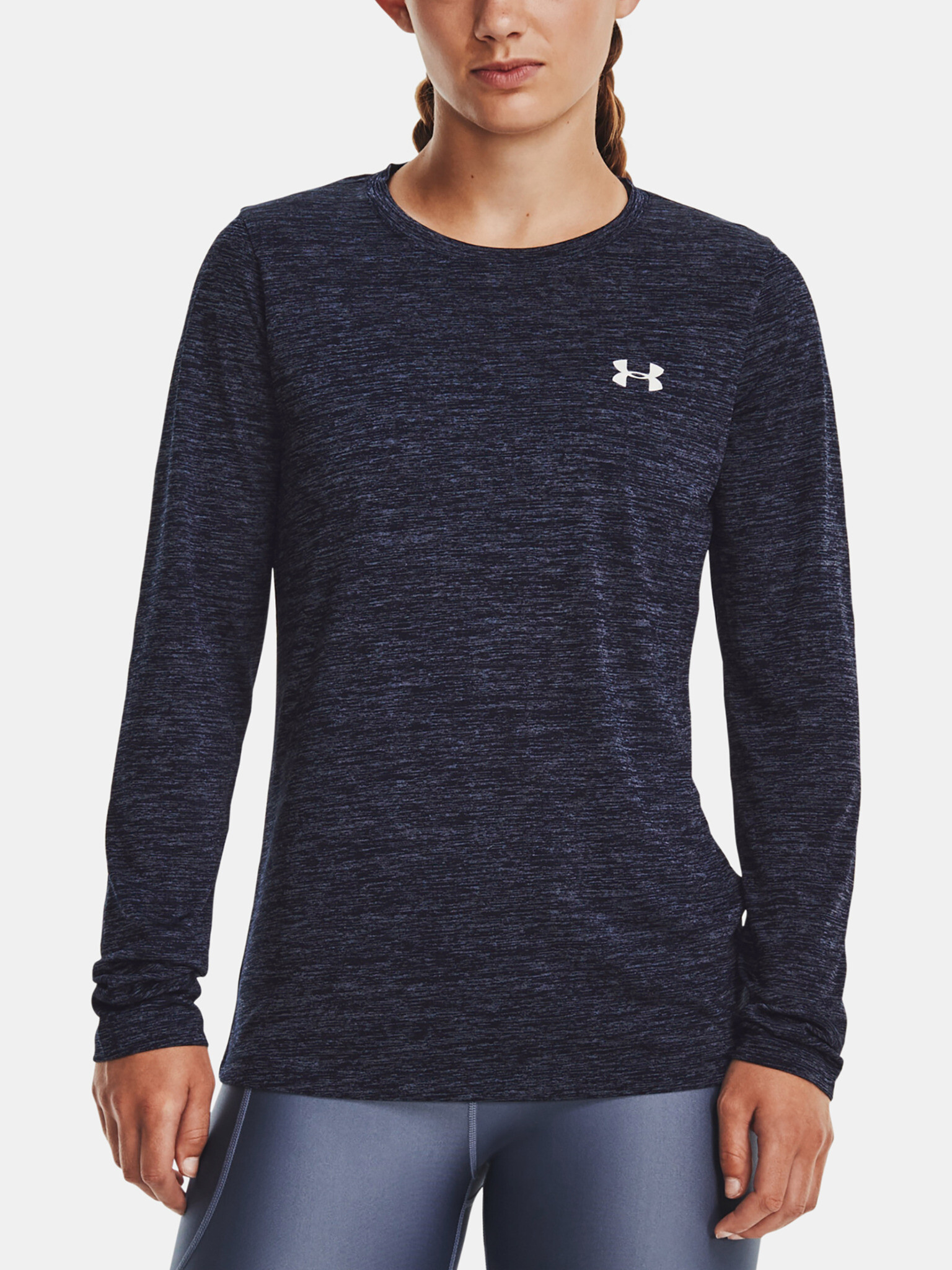 Under Armour Tech LS Crew Twist-NVY Triko Modrá - Pepit.cz