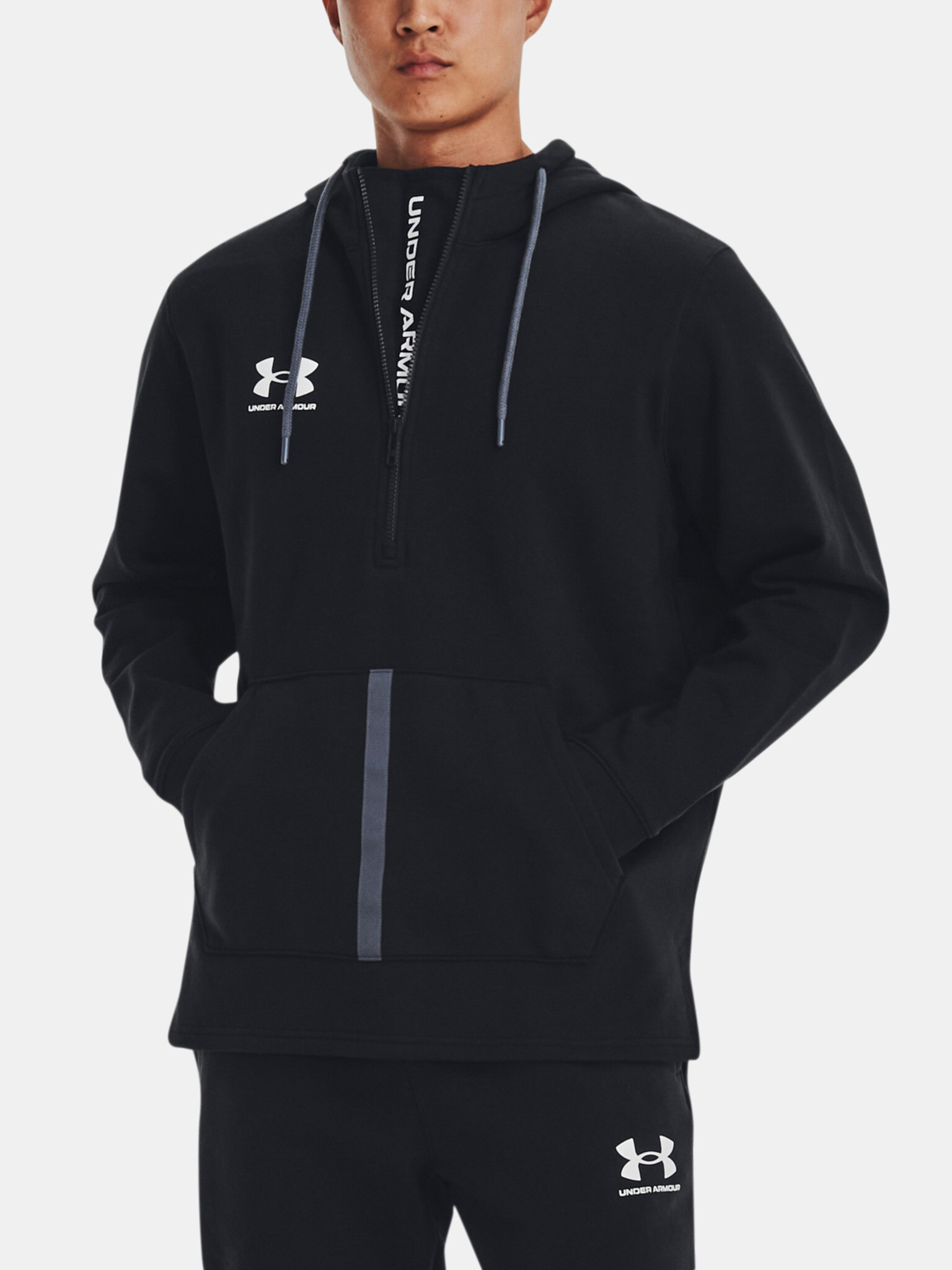 Under Armour UA Accelerate Hoodie-BLK Mikina Černá - Pepit.cz