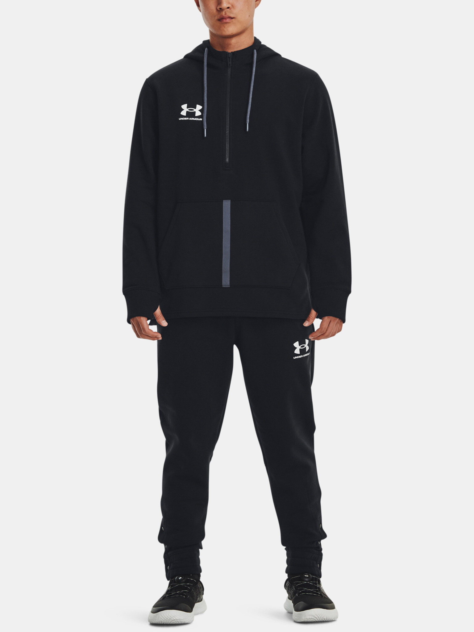 Under Armour UA Accelerate Hoodie-BLK Mikina Černá - Pepit.cz