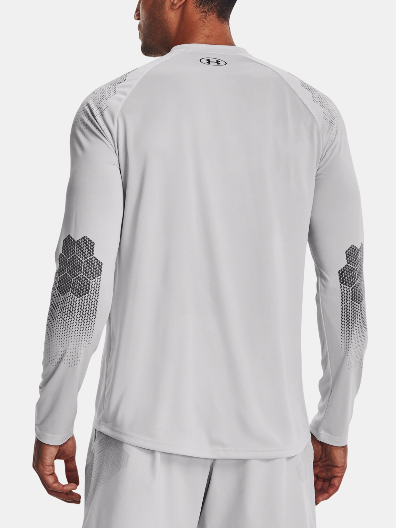 Under Armour UA Armourprint LS Triko Šedá - Pepit.cz