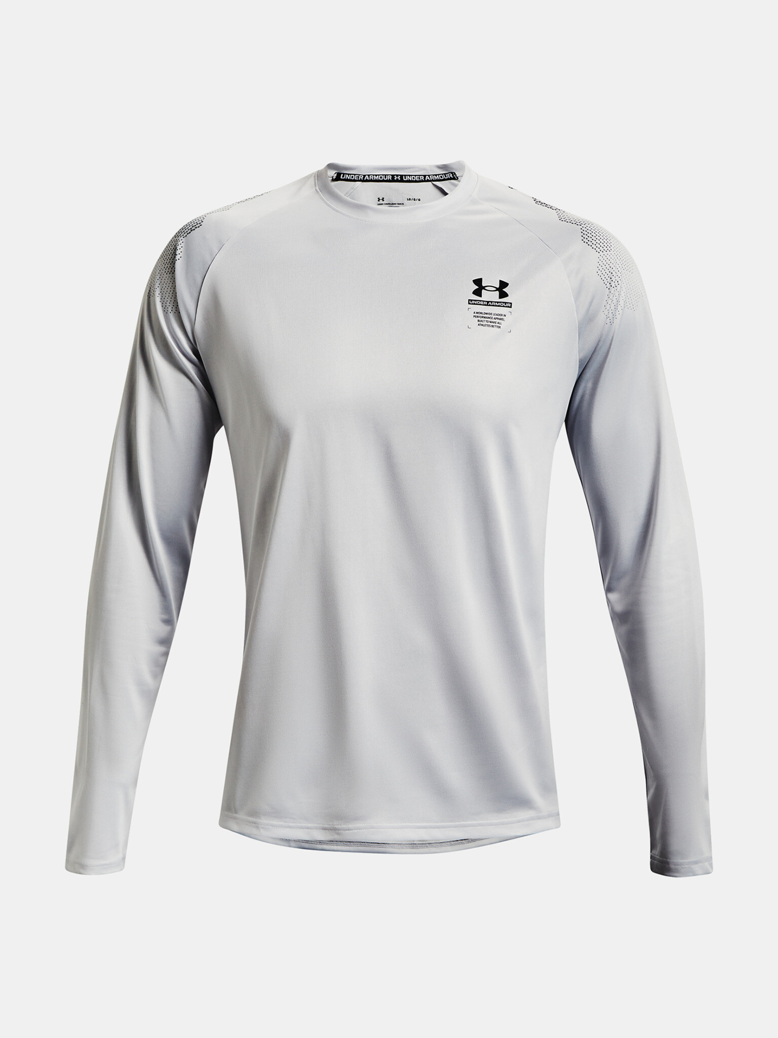 Under Armour UA Armourprint LS Triko Šedá - Pepit.cz