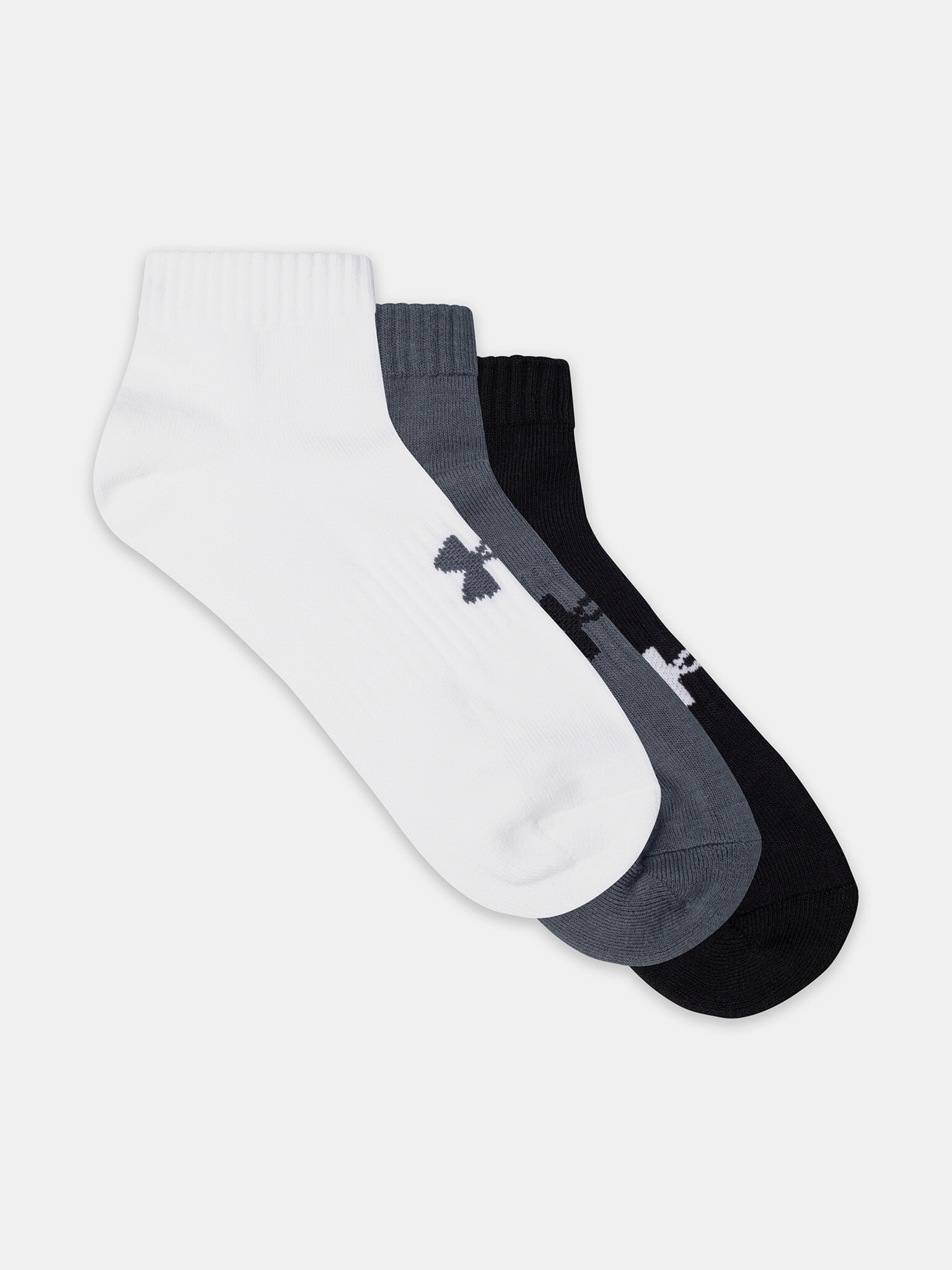 Under Armour UA Core Low Cut Ponožky 3 páry Bílá - Pepit.cz