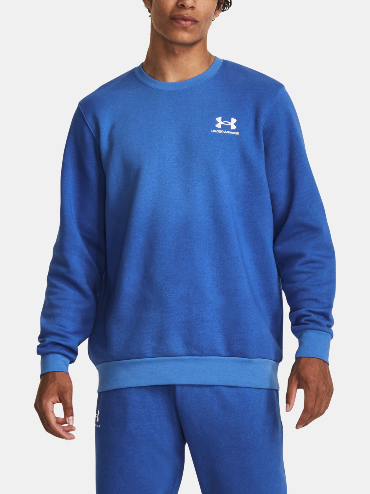 Under Armour UA Essential Flc Novelty Crw Mikina Modrá - Pepit.cz