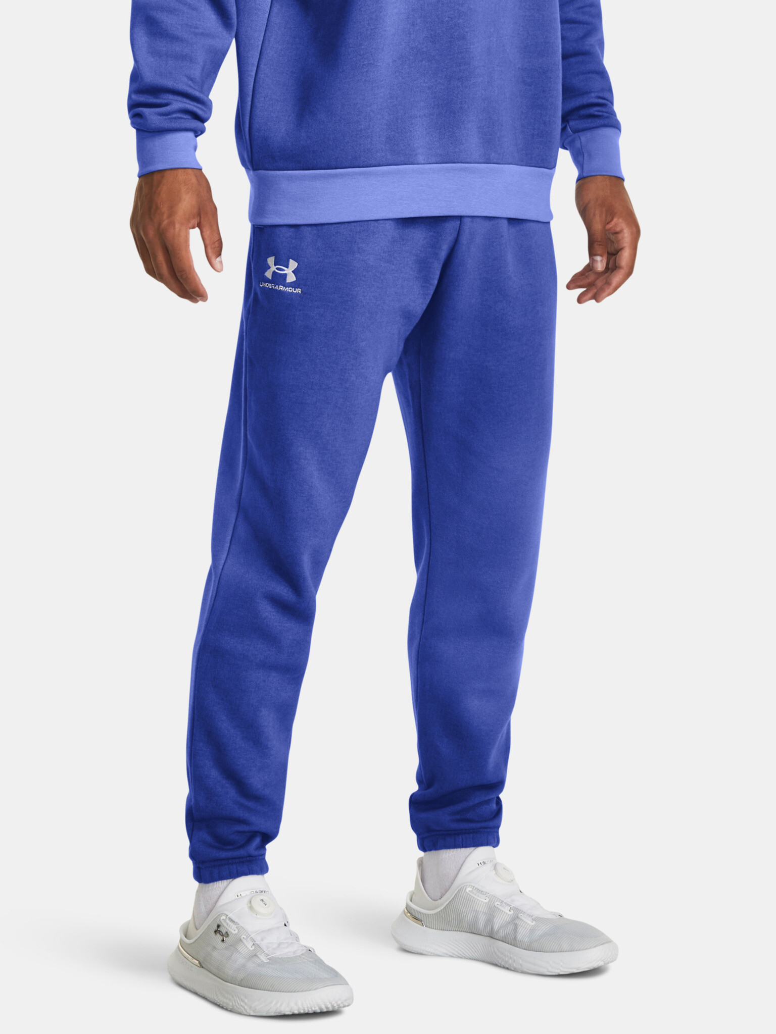 Under Armour UA Essential Flc Novelty Tepláky Modrá - Pepit.cz