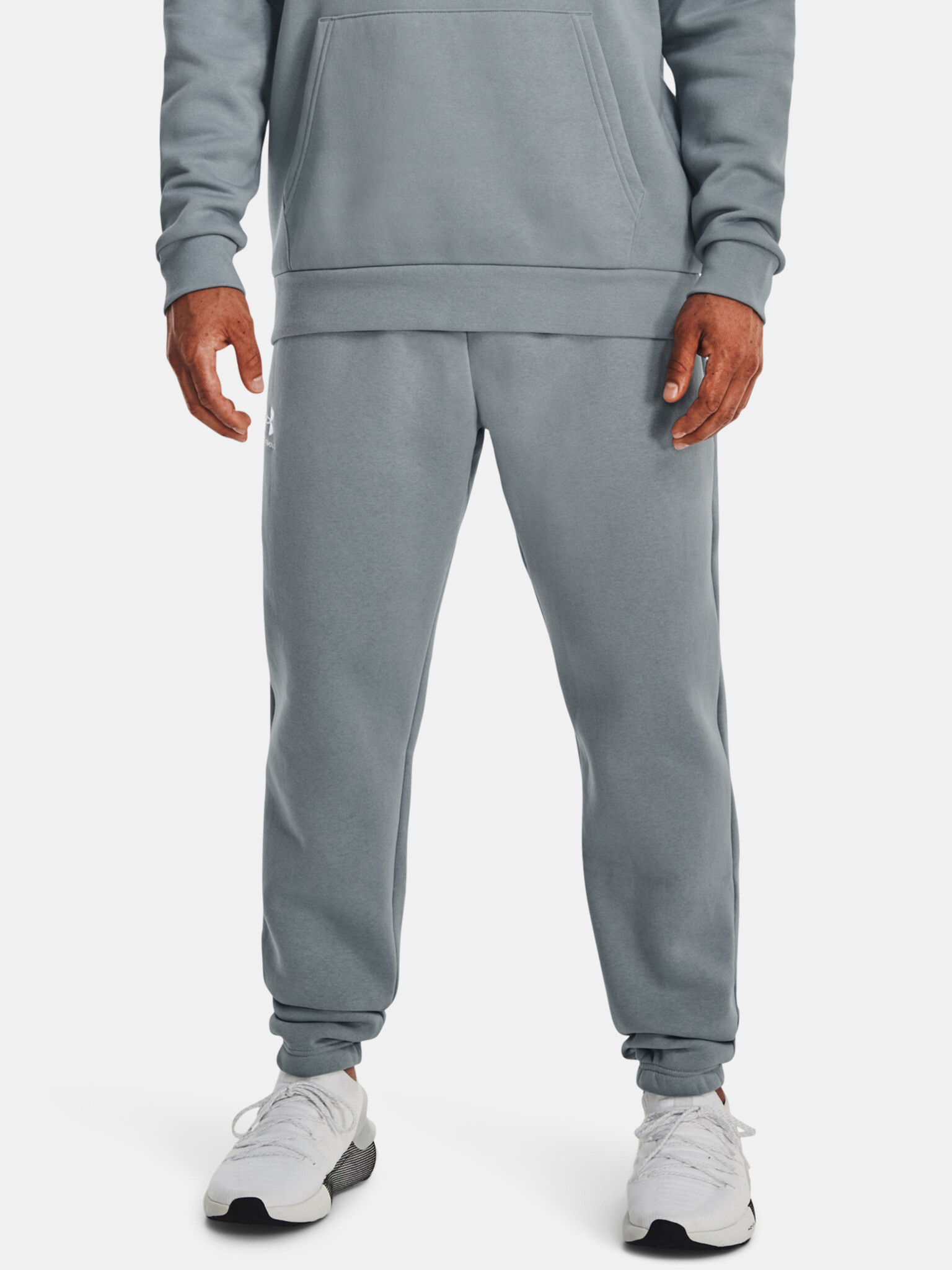 Under Armour UA Essential Fleece Tepláky Modrá - Pepit.cz