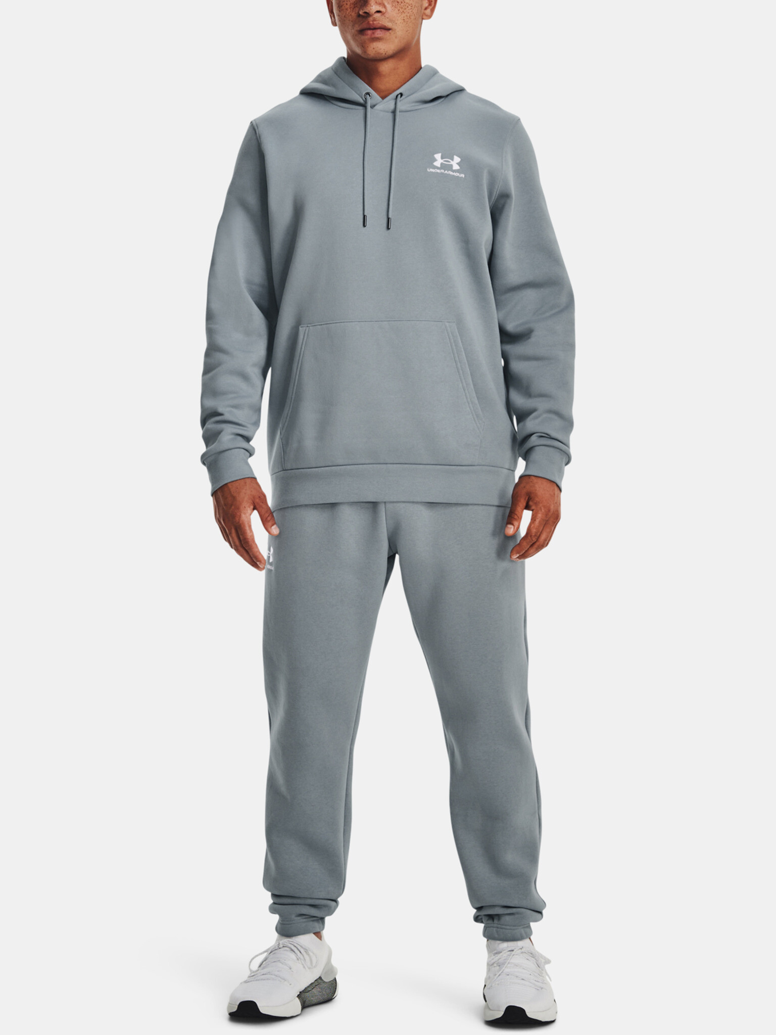 Under Armour UA Essential Fleece Tepláky Modrá - Pepit.cz