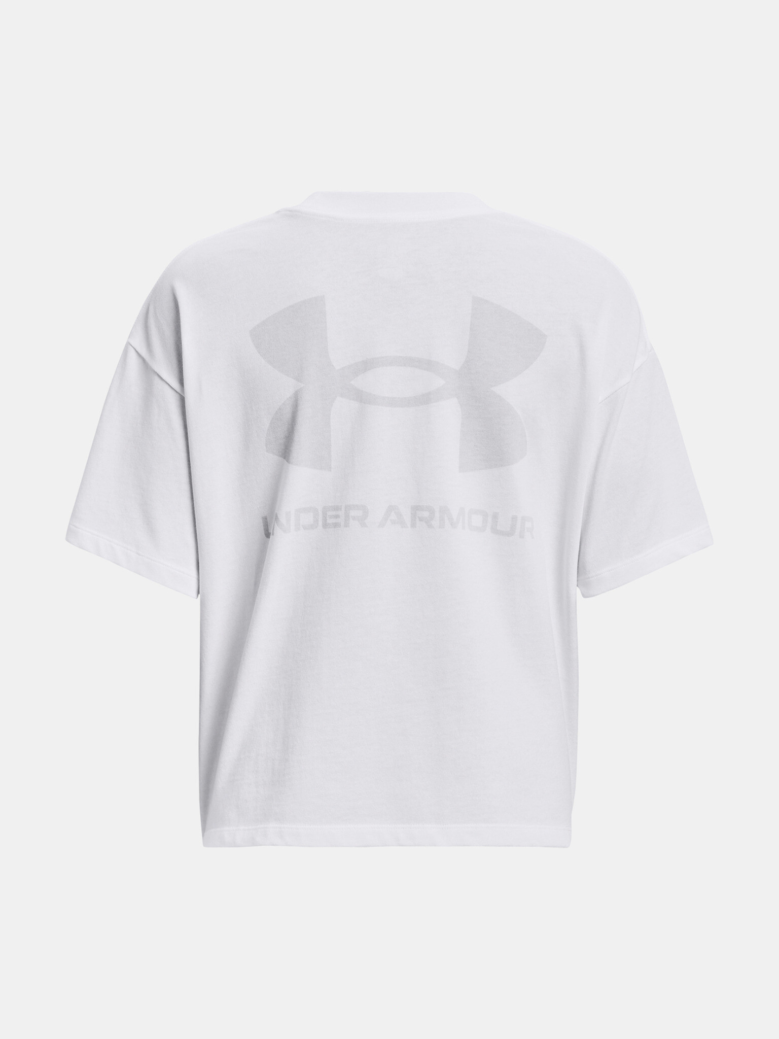 Under Armour UA Logo LC Oversized HW Triko Bílá - Pepit.cz