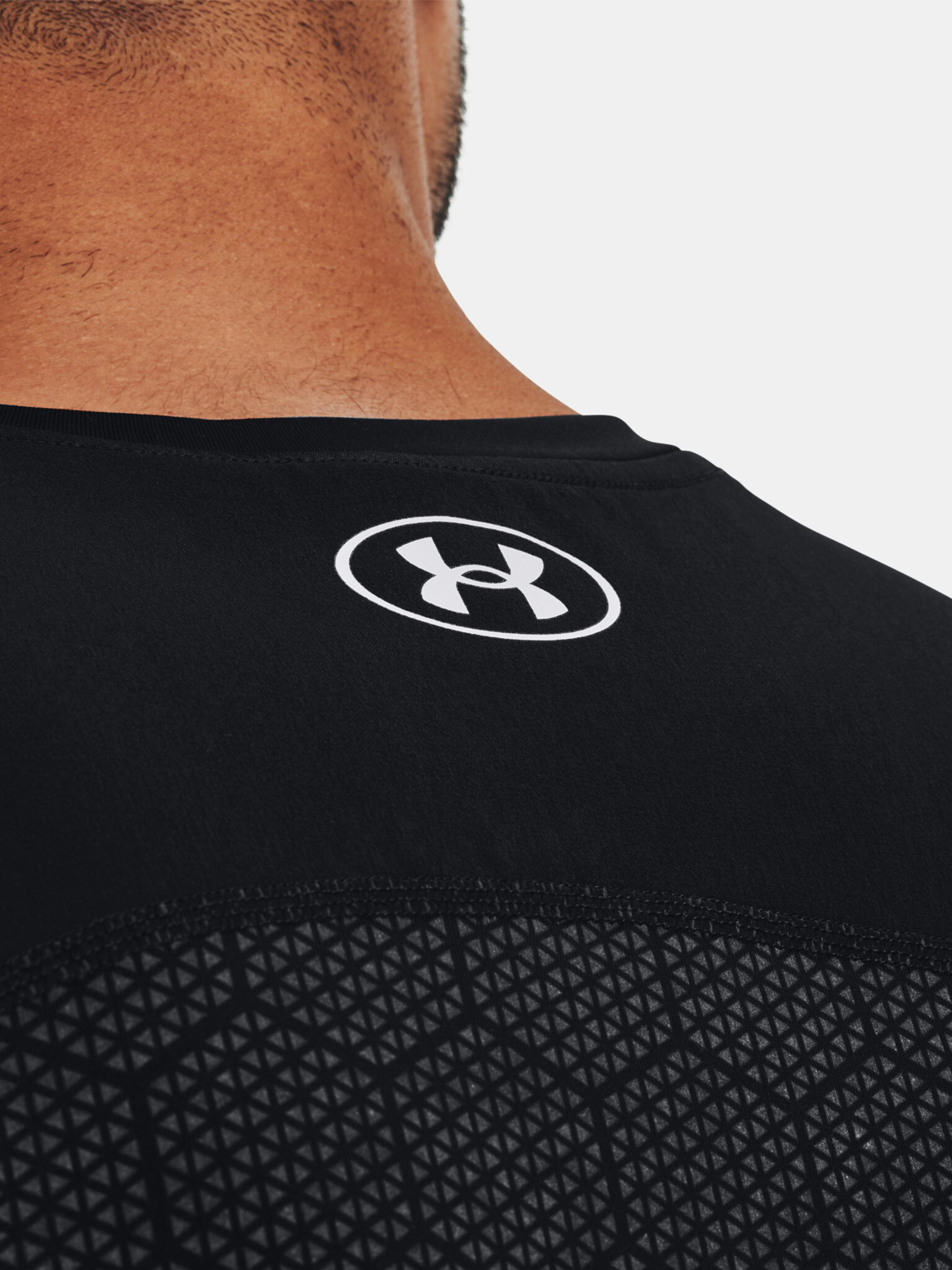 Under Armour UA Project Rock ArmourPrnt Ftd Tk Tílko Černá - Pepit.cz