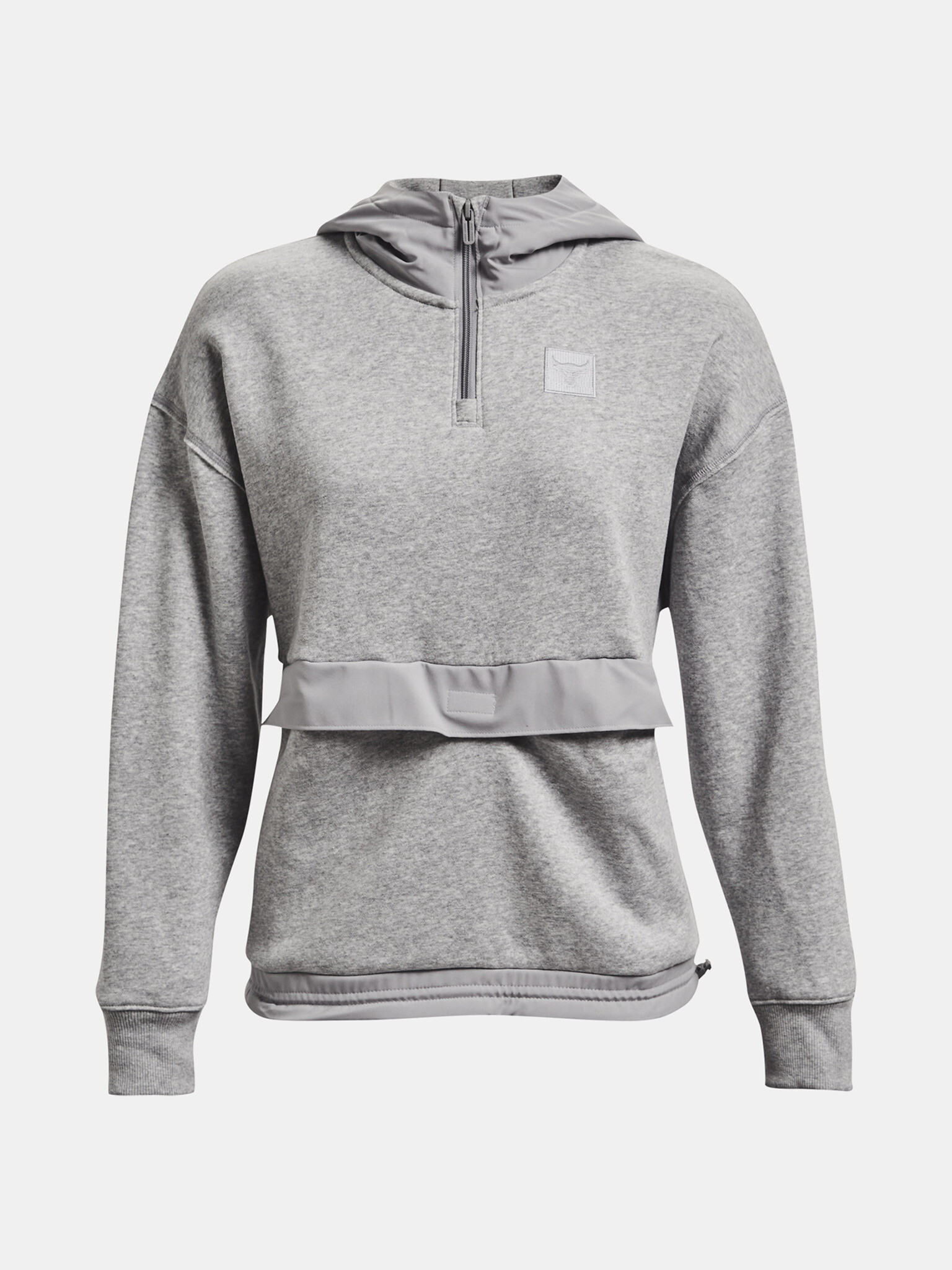 Under Armour UA Project Rock Fleece 1/4 Zip Mikina Šedá - Pepit.cz