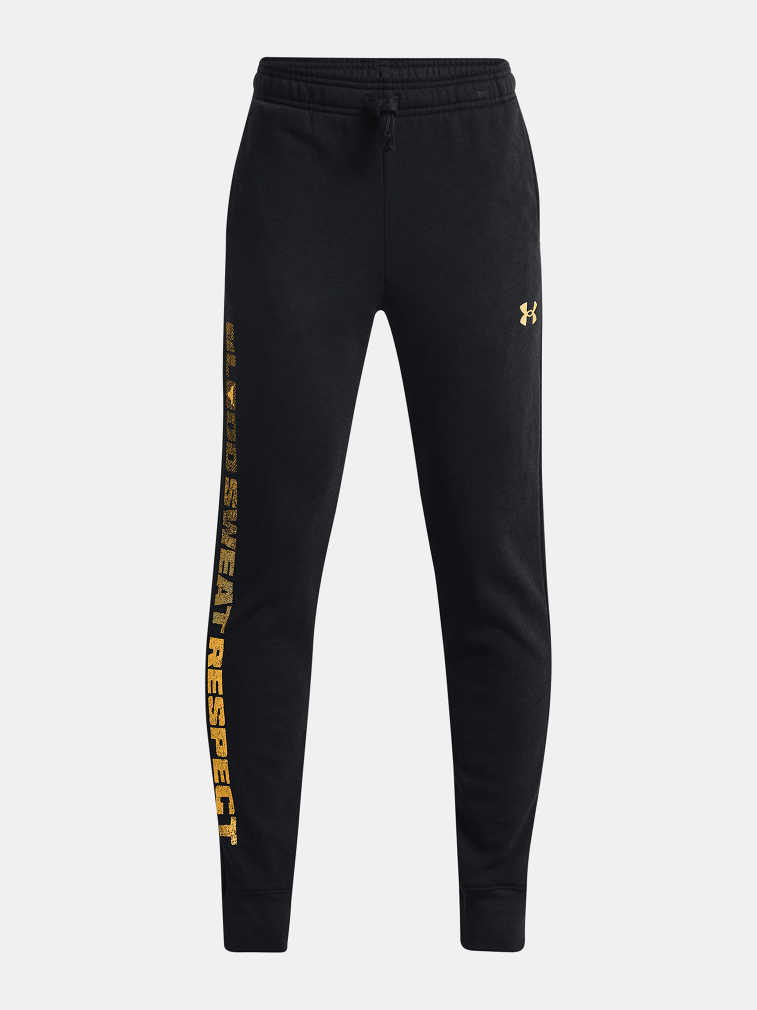 Under Armour UA Project Rock Rival Fleece Tepláky dětské Černá - Pepit.cz