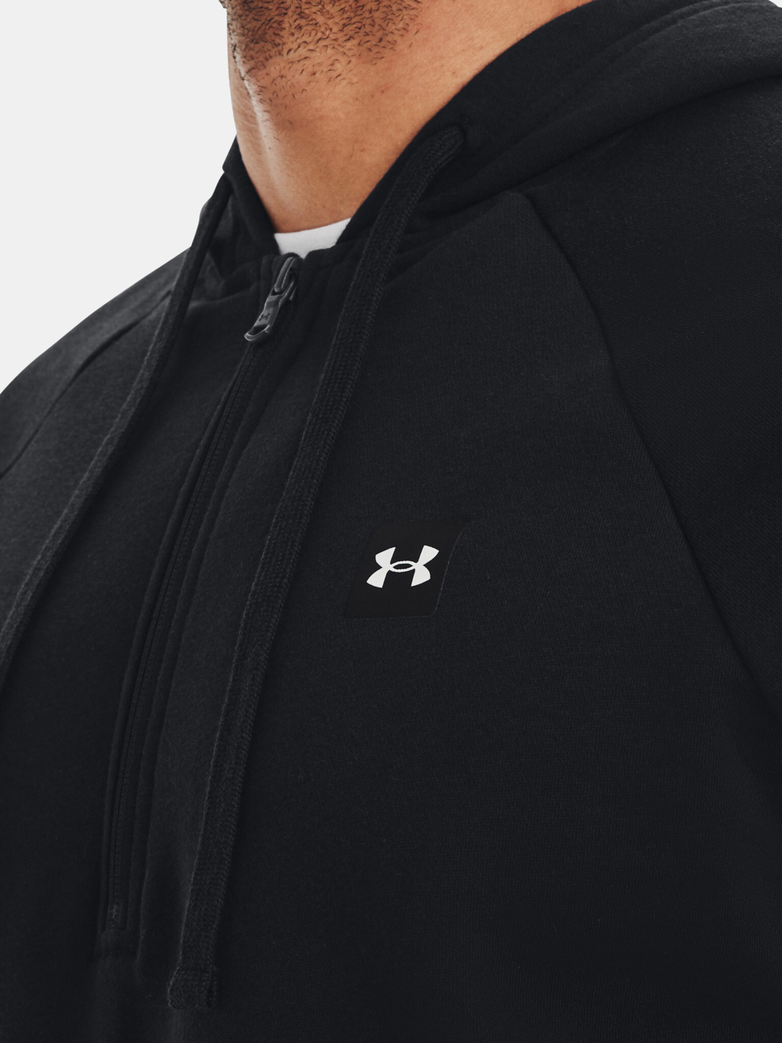 Under Armour UA Rival Fleece 1/2 Zip HD-BLK Mikina Černá - Pepit.cz