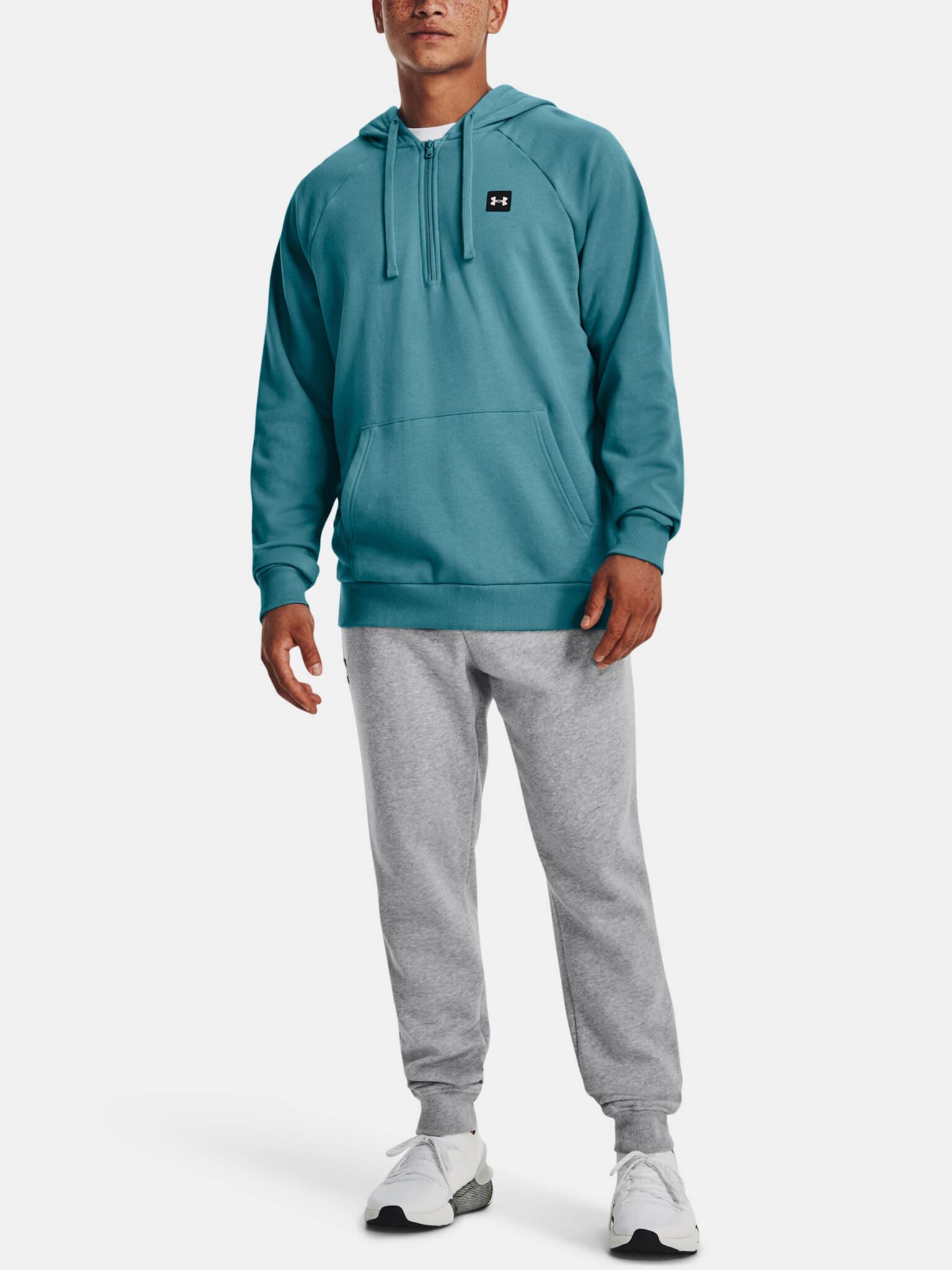 Under Armour UA Rival Fleece 1/2 Zip HD Mikina Modrá - Pepit.cz