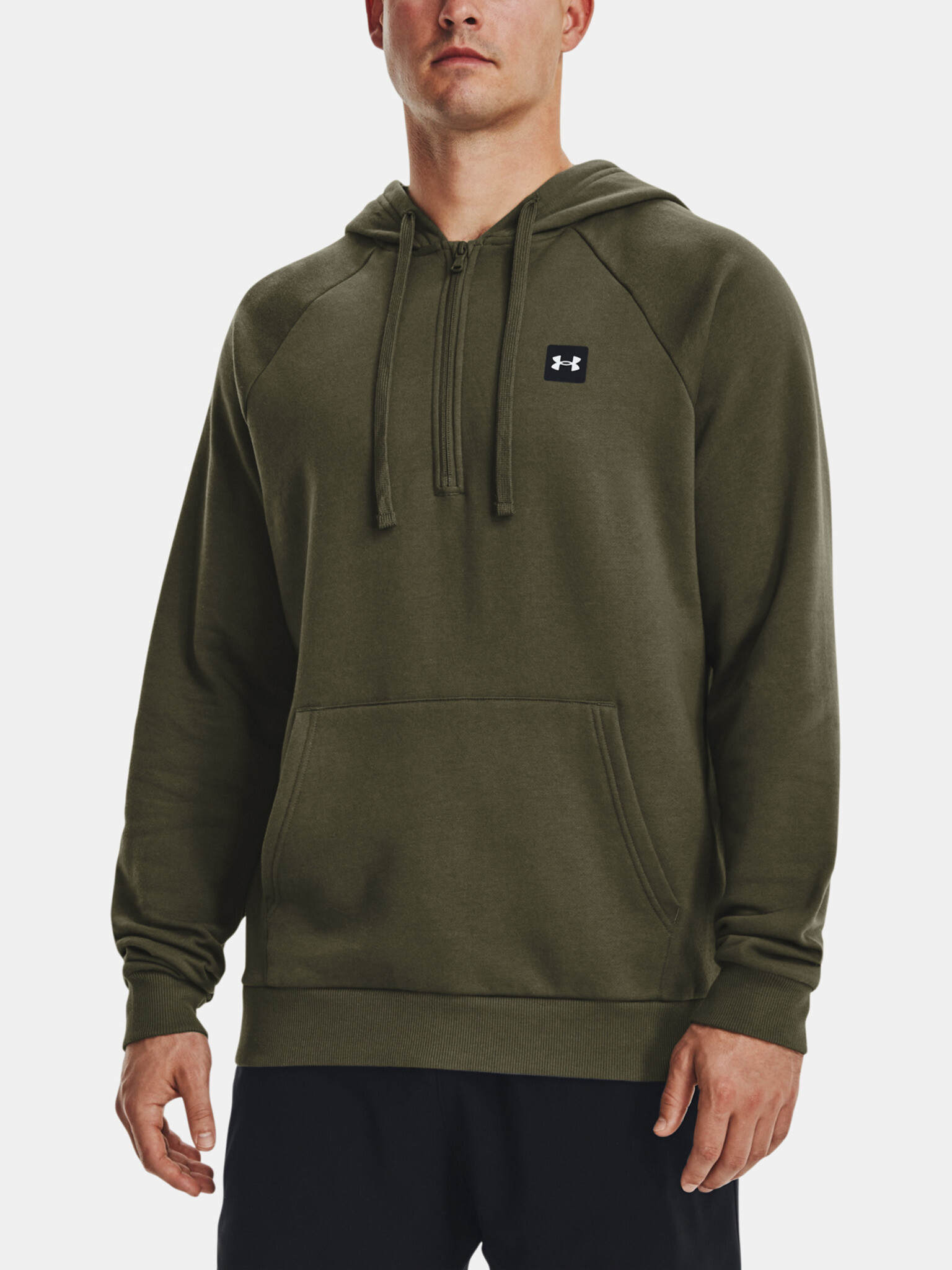 Under Armour UA Rival Fleece 1/2 Zip HD Mikina Zelená - Pepit.cz