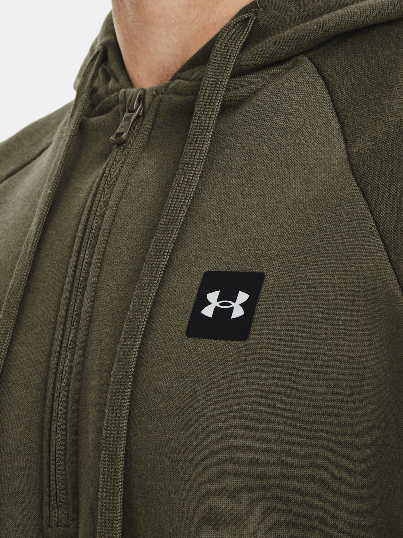 Under Armour UA Rival Fleece 1/2 Zip HD Mikina Zelená - Pepit.cz