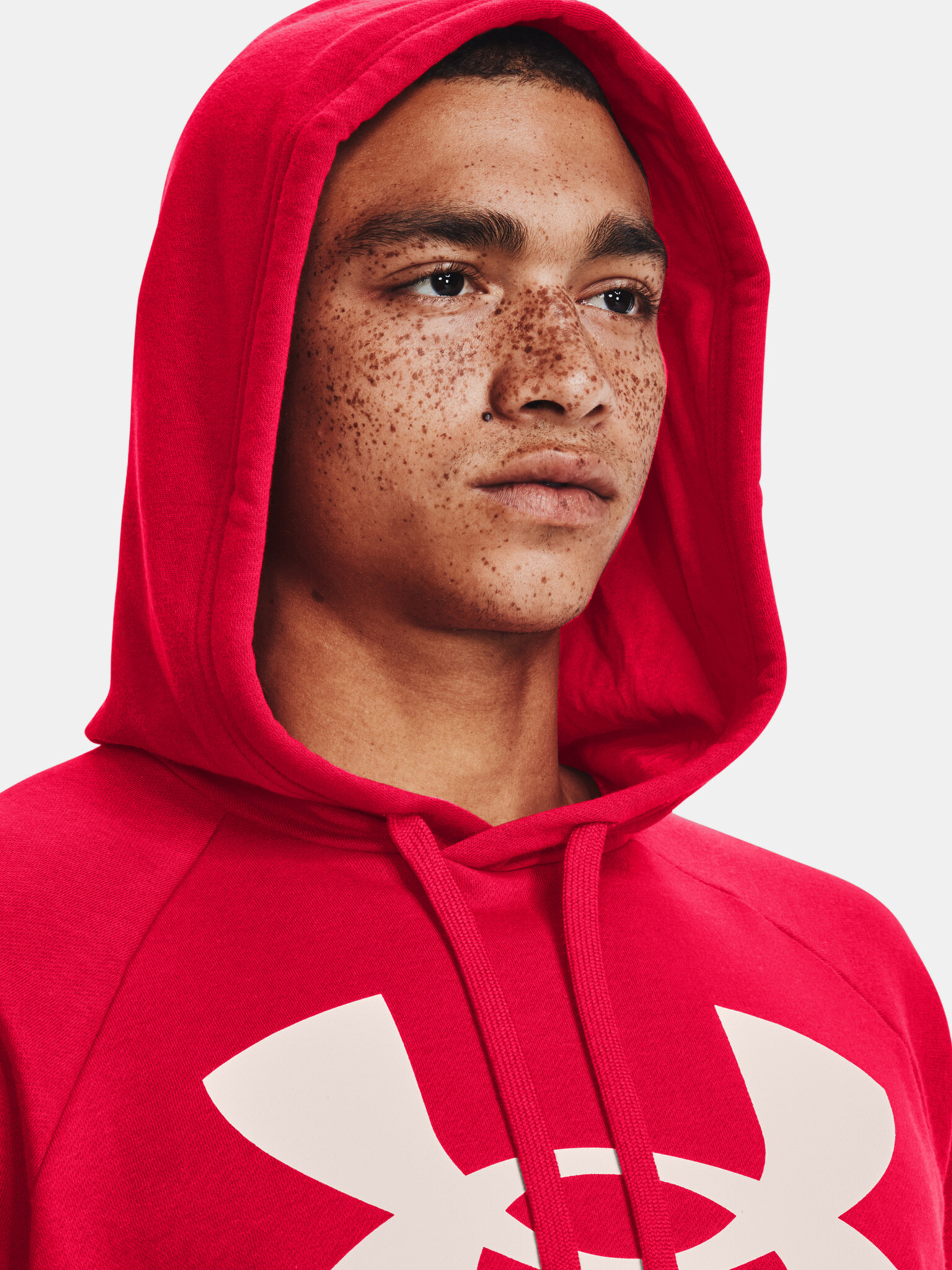 Under Armour UA Rival Fleece Big Logo HD Mikina Červená - Pepit.cz