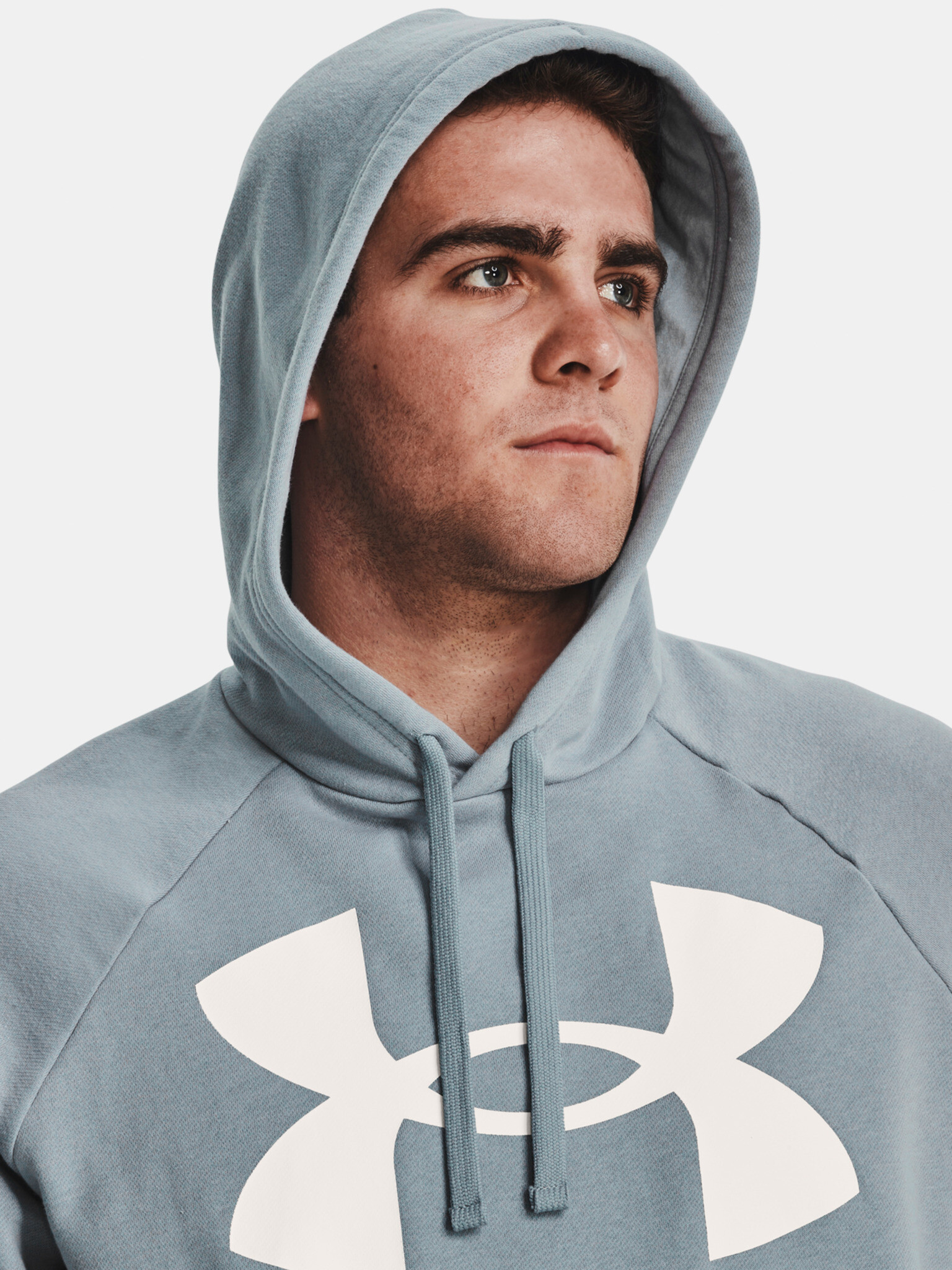 Under Armour UA Rival Fleece Big Logo HD Mikina Modrá - Pepit.cz