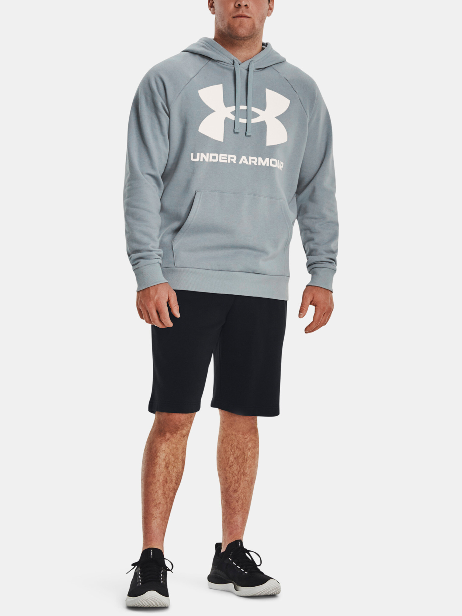 Under Armour UA Rival Fleece Big Logo HD Mikina Modrá - Pepit.cz