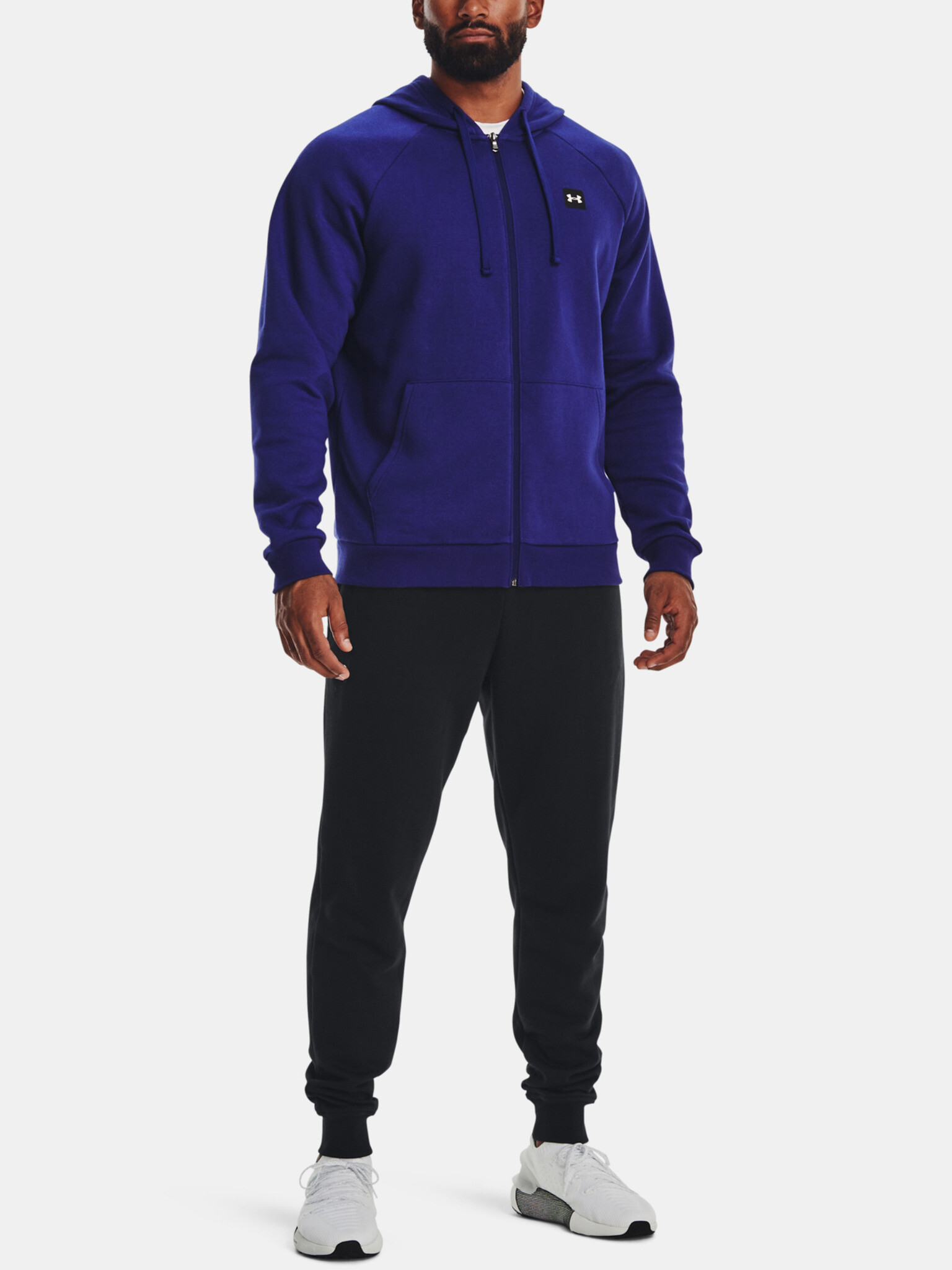 Under Armour UA Rival Fleece FZ Hoodie-BLU Mikina Modrá - Pepit.cz