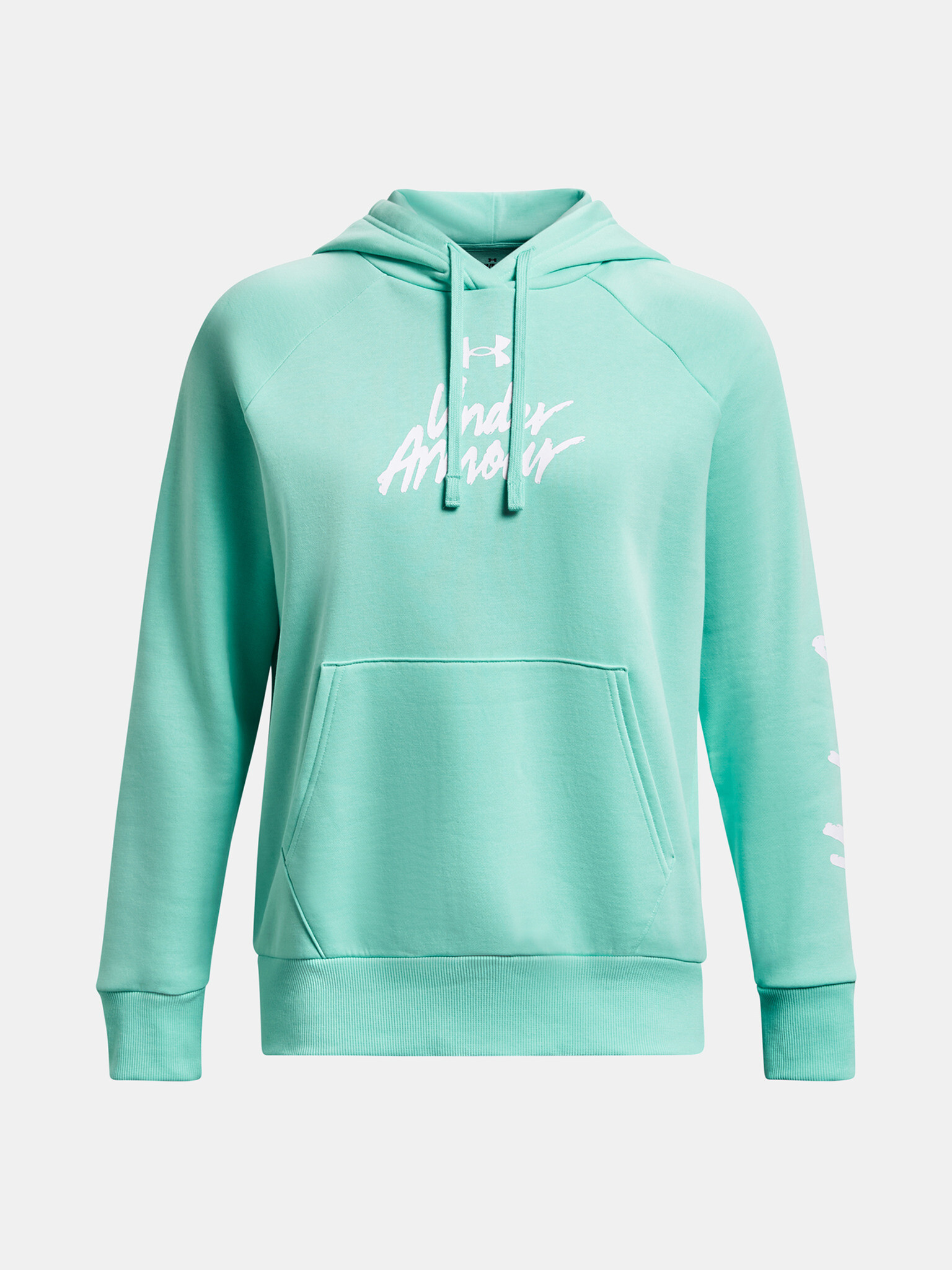 Under Armour UA Rival Fleece Graphic Hdy Mikina Modrá - Pepit.cz