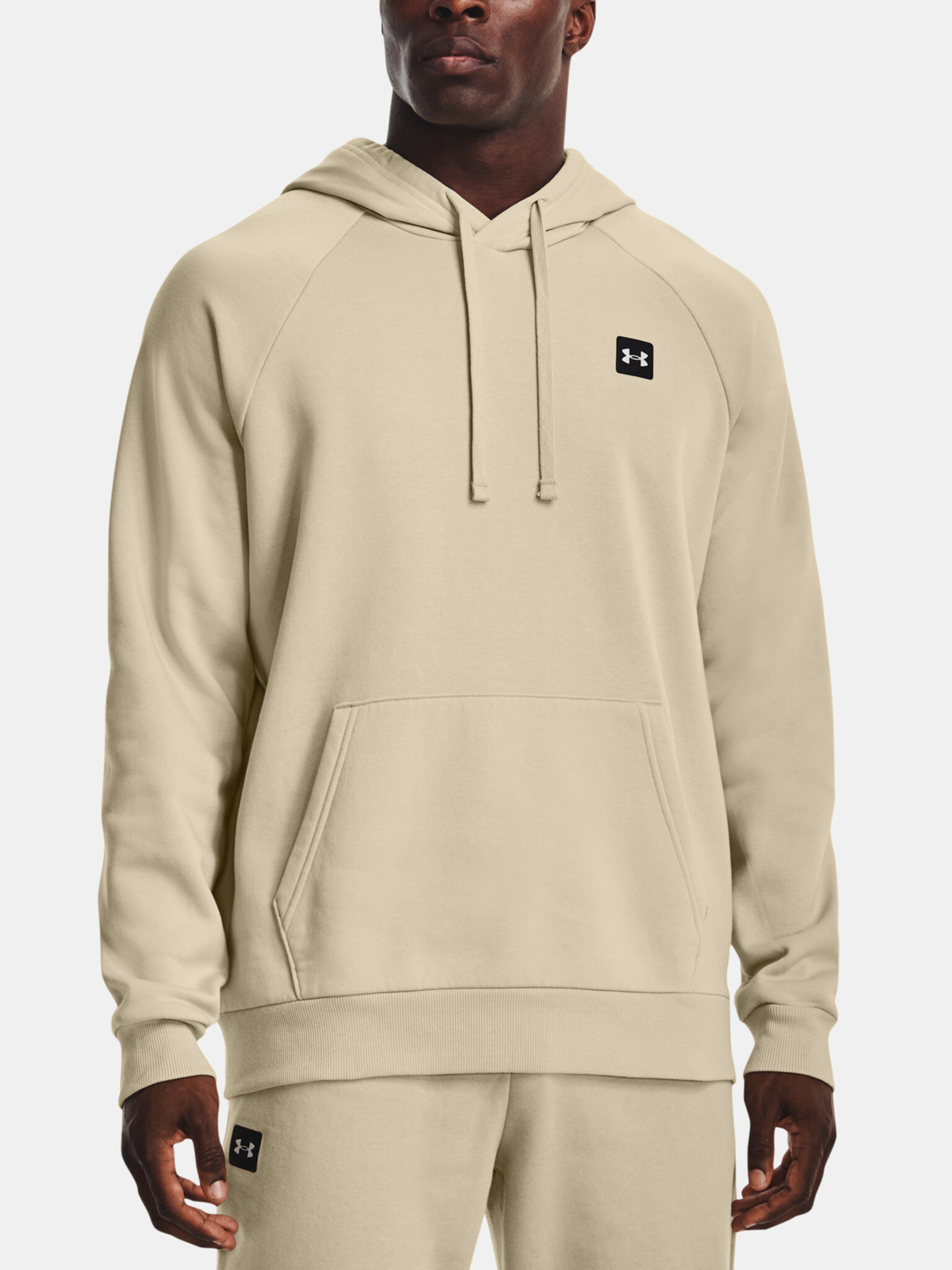 Under Armour UA Rival Fleece Hoodie Mikina Béžová - Pepit.cz