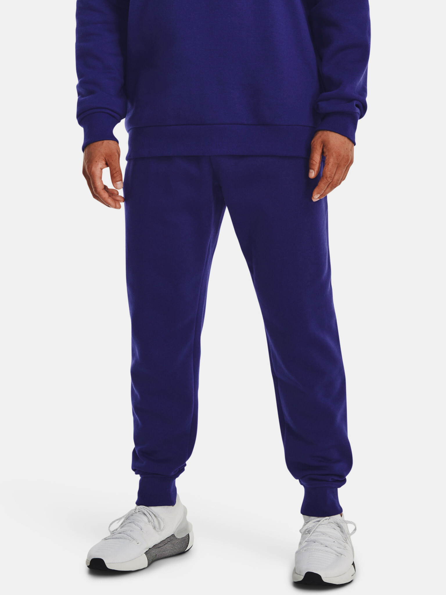 Under Armour UA Rival Fleece Joggers-BLU Tepláky Modrá - Pepit.cz