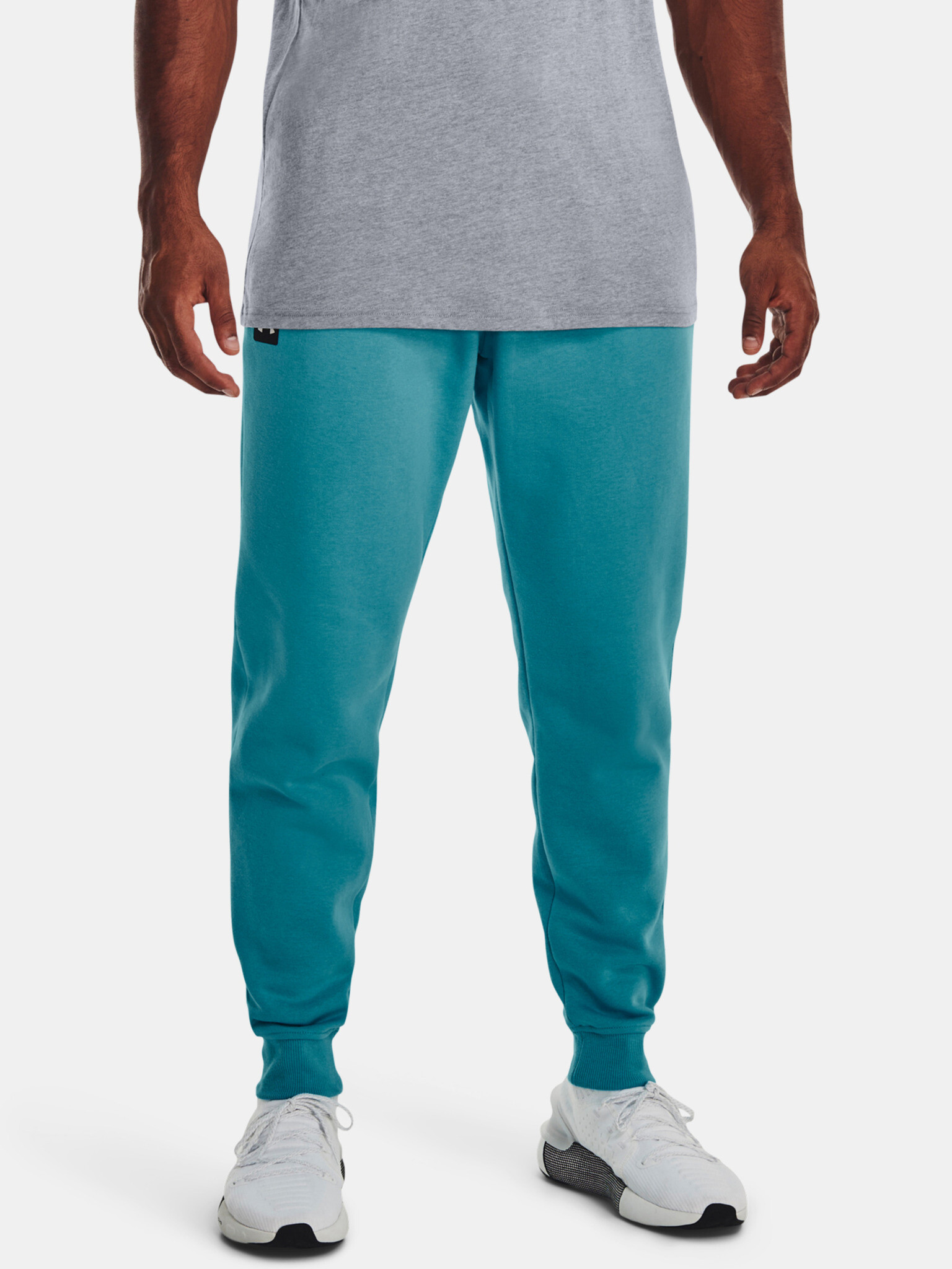 Under Armour UA Rival Fleece Joggers-BLU Tepláky Modrá - Pepit.cz