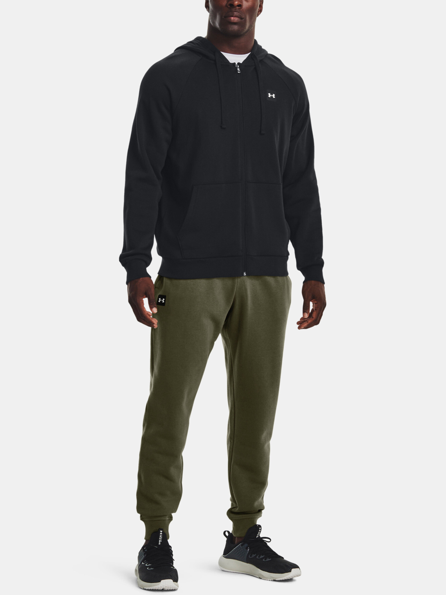 Under Armour UA Rival Fleece Joggers-GRN Tepláky Zelená - Pepit.cz