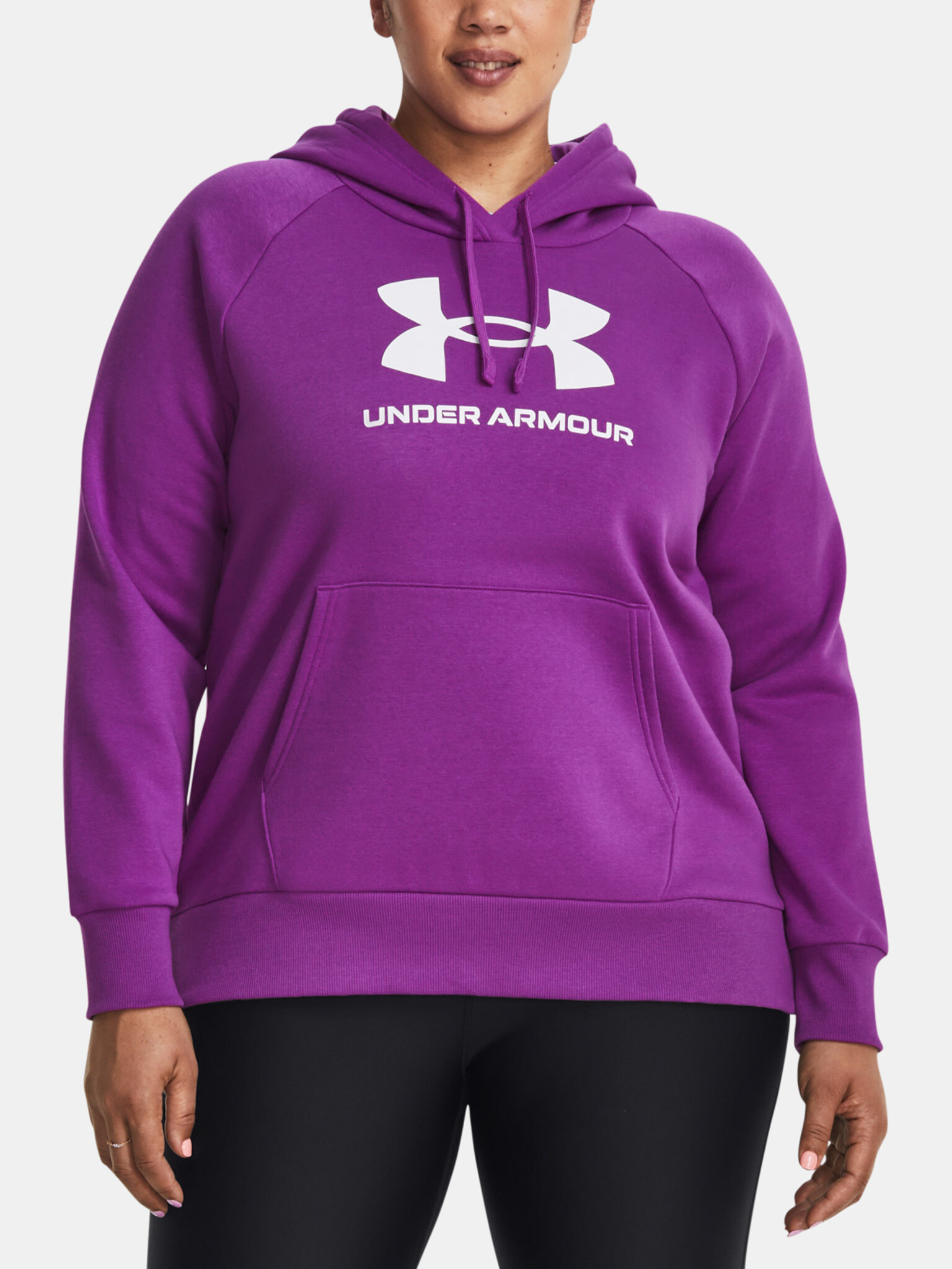 Under Armour UA Rival Fleece Logo Mikina Fialová - Pepit.cz