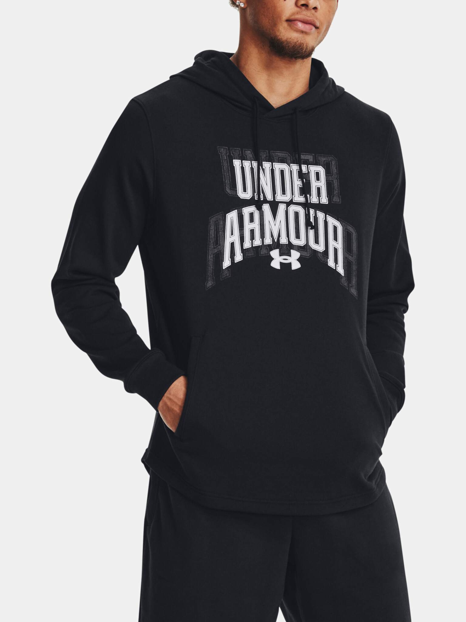 Under Armour UA Rival Terry Graphic HD Mikina Černá - Pepit.cz