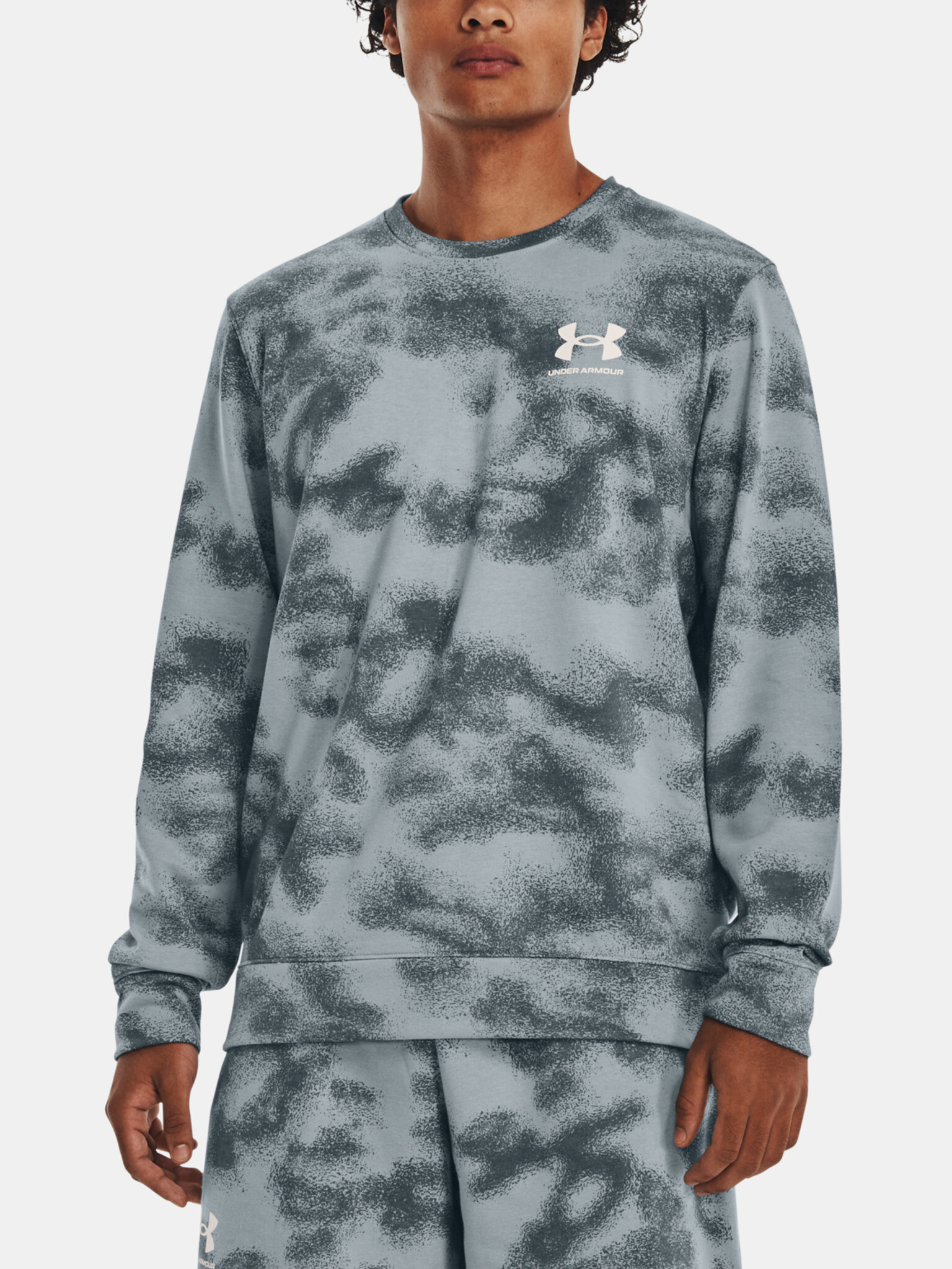 Under Armour UA Rival Terry Nov Crew Mikina Modrá - Pepit.cz