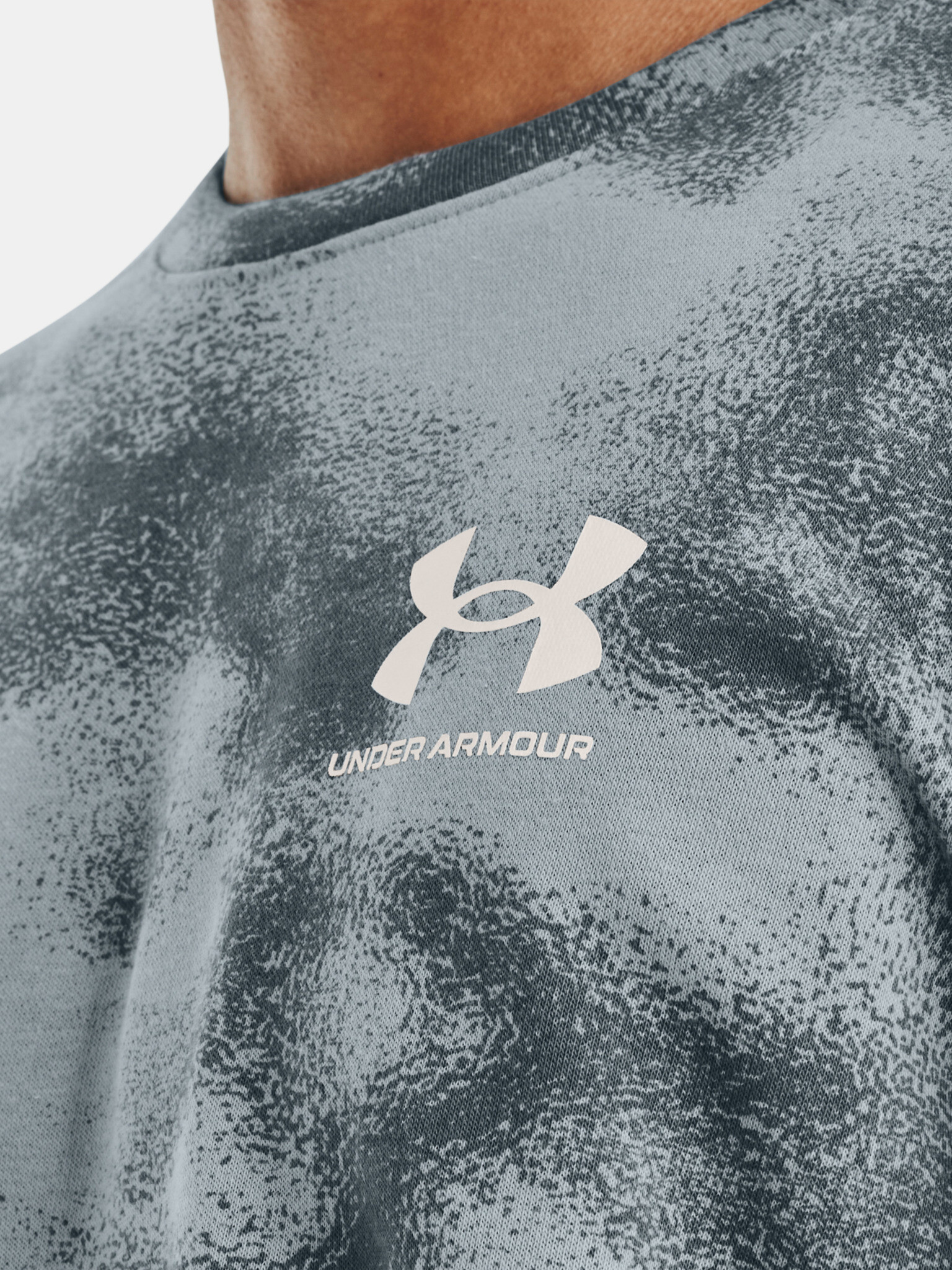 Under Armour UA Rival Terry Nov Crew Mikina Modrá - Pepit.cz