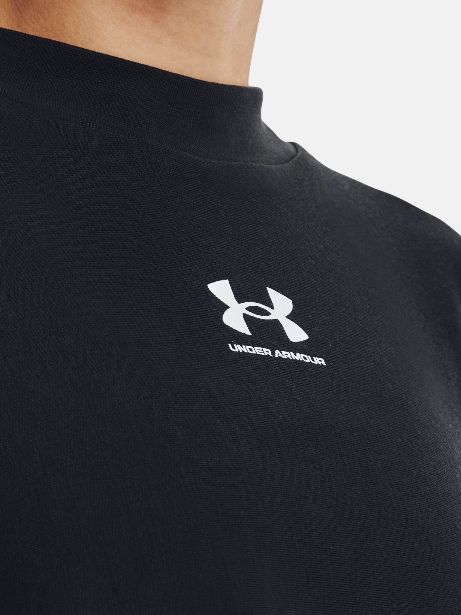 Under Armour UA Rival Terry Oversized Crw Mikina Černá - Pepit.cz