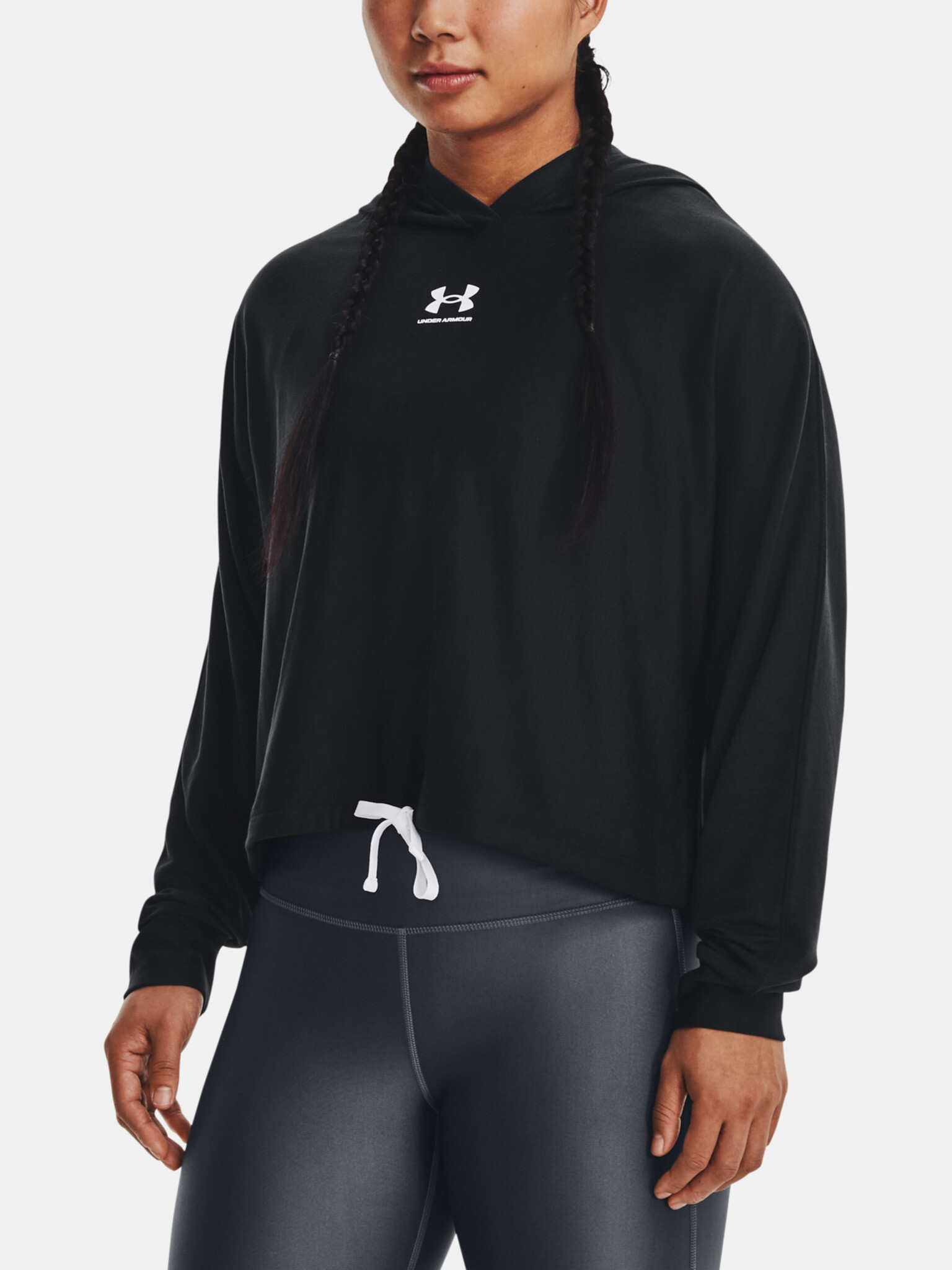 Under Armour UA Rival Terry Oversized HD Mikina Černá - Pepit.cz