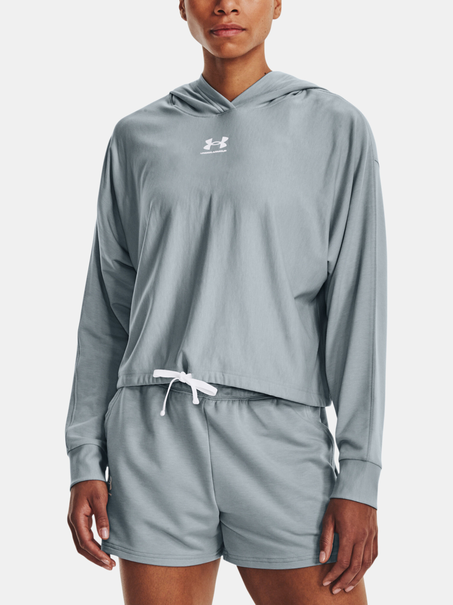 Under Armour UA Rival Terry Oversized HD Mikina Modrá - Pepit.cz