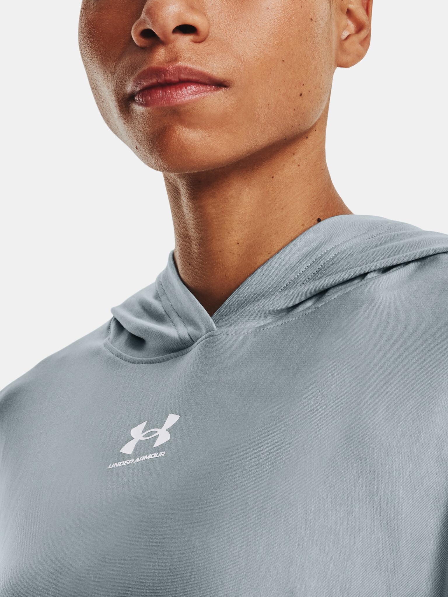 Under Armour UA Rival Terry Oversized HD Mikina Modrá - Pepit.cz