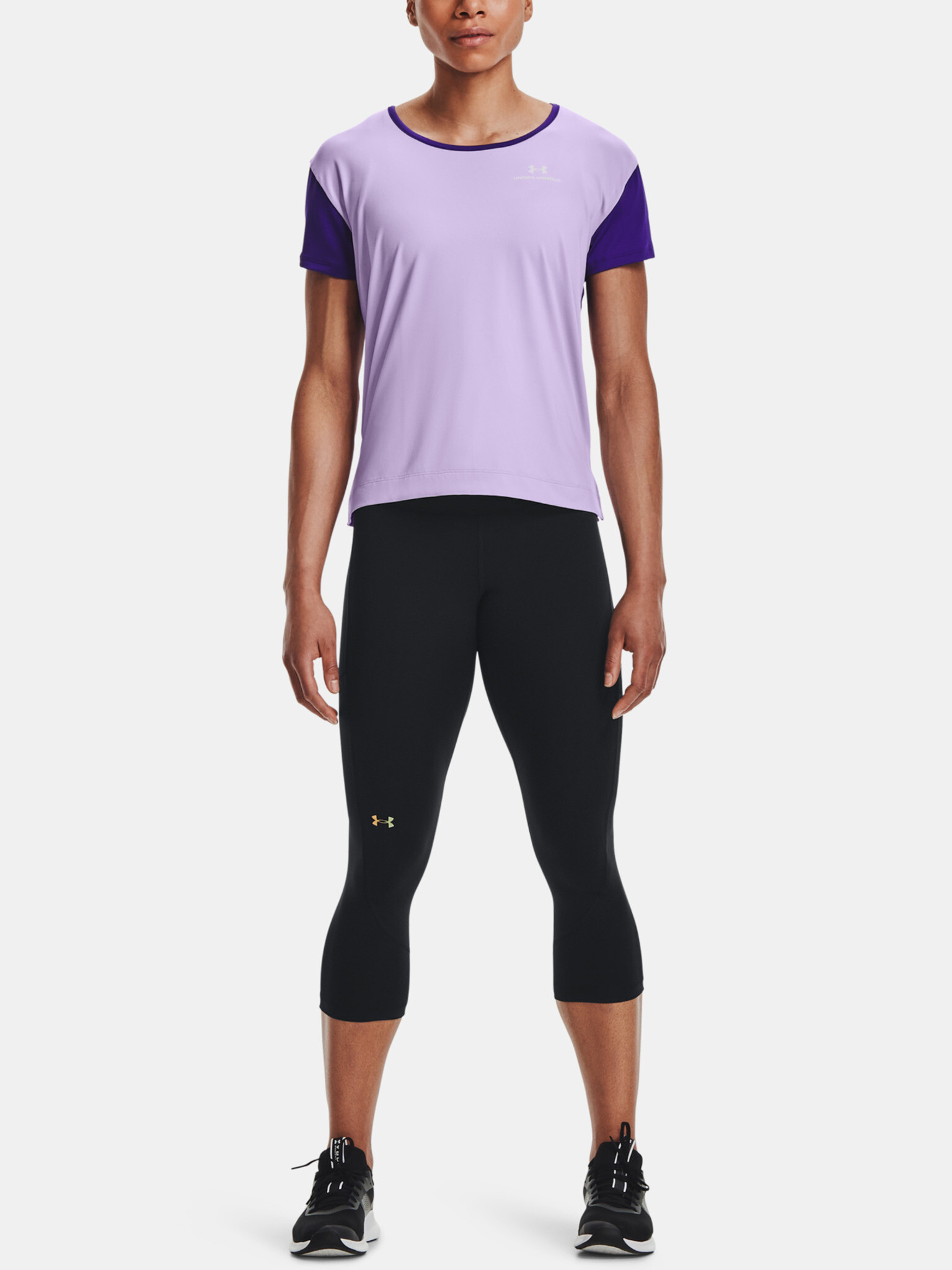 Under Armour UA Rush Energy Novelty SS Triko Fialová - Pepit.cz