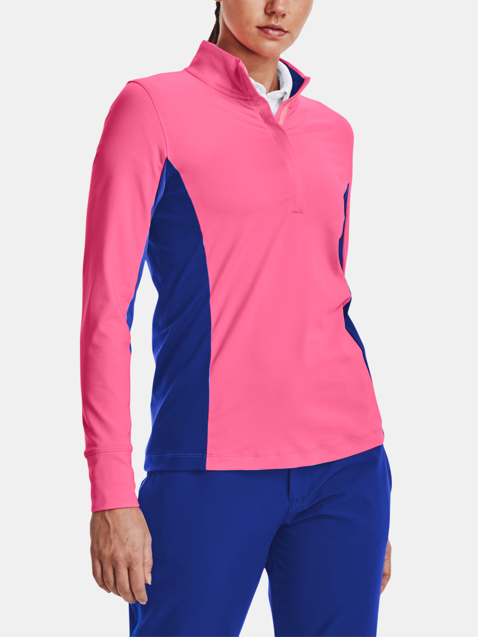 Under Armour UA Storm Midlayer 1/2 Zip Mikina Růžová - Pepit.cz