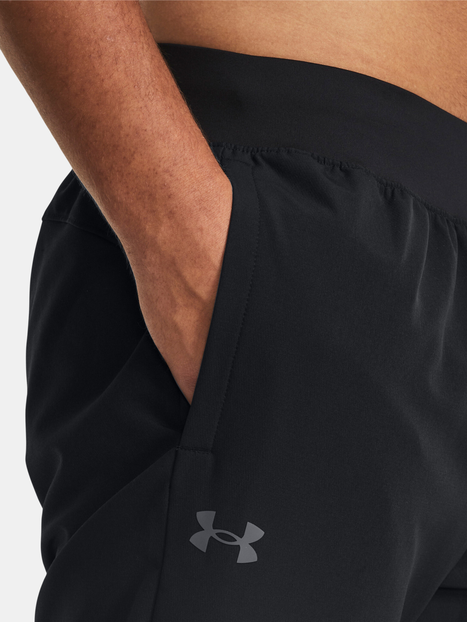 Under Armour UA Stretch Woven CW Tepláky Černá - Pepit.cz