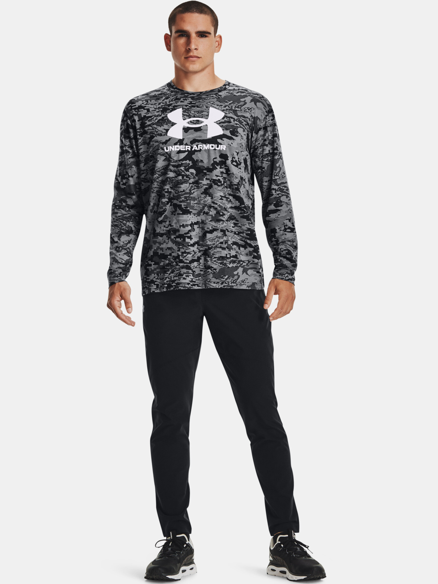 Under Armour UA Stretch Woven Tepláky Černá - Pepit.cz