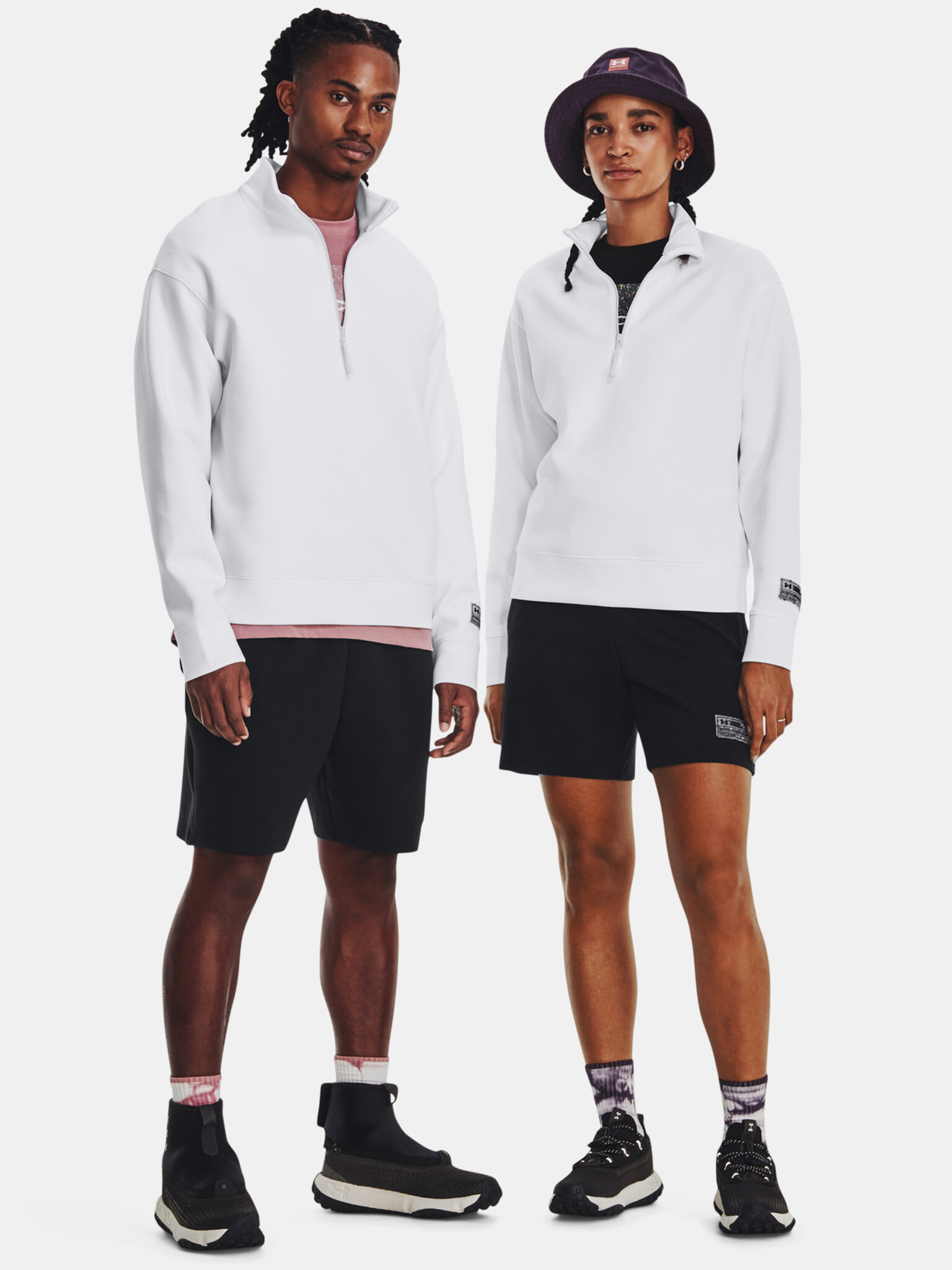 Under Armour UA Summit Knit 1/2 Zip Mikina Bílá - Pepit.cz