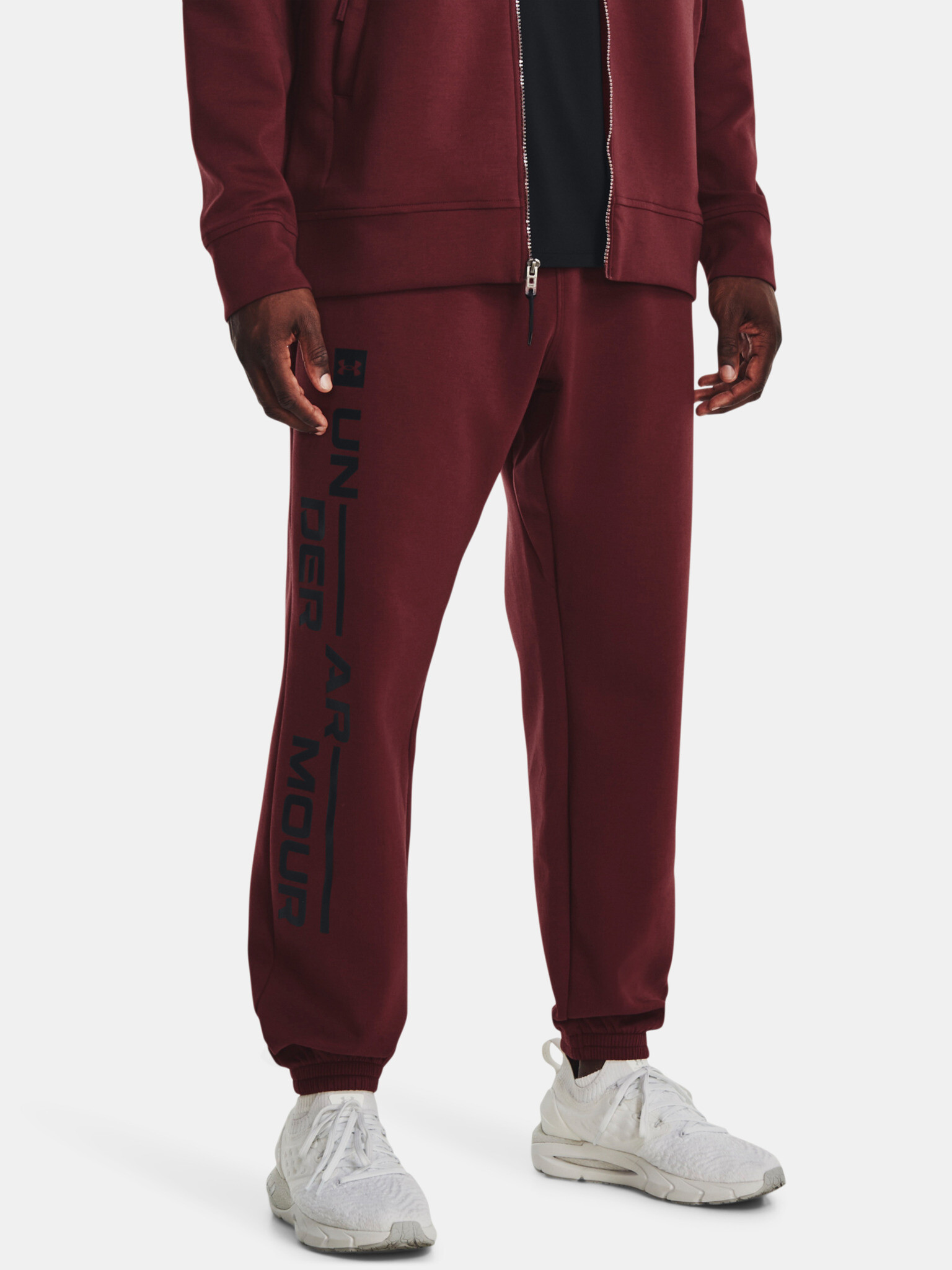 Under Armour UA Summit Knit Grphic Tepláky Červená - Pepit.cz