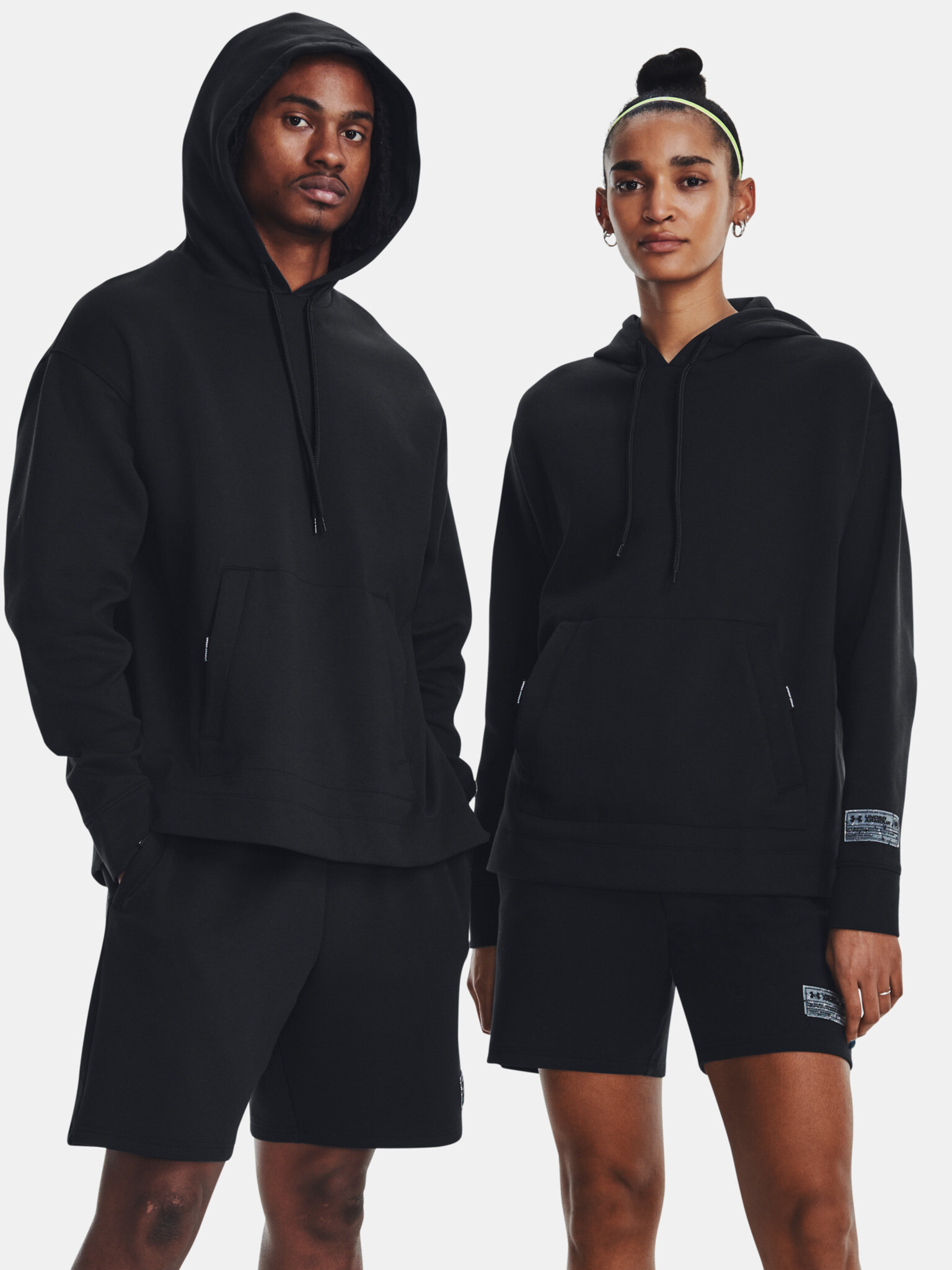 Under Armour UA Summit Knit Hoodie-BLK Mikina Černá - Pepit.cz