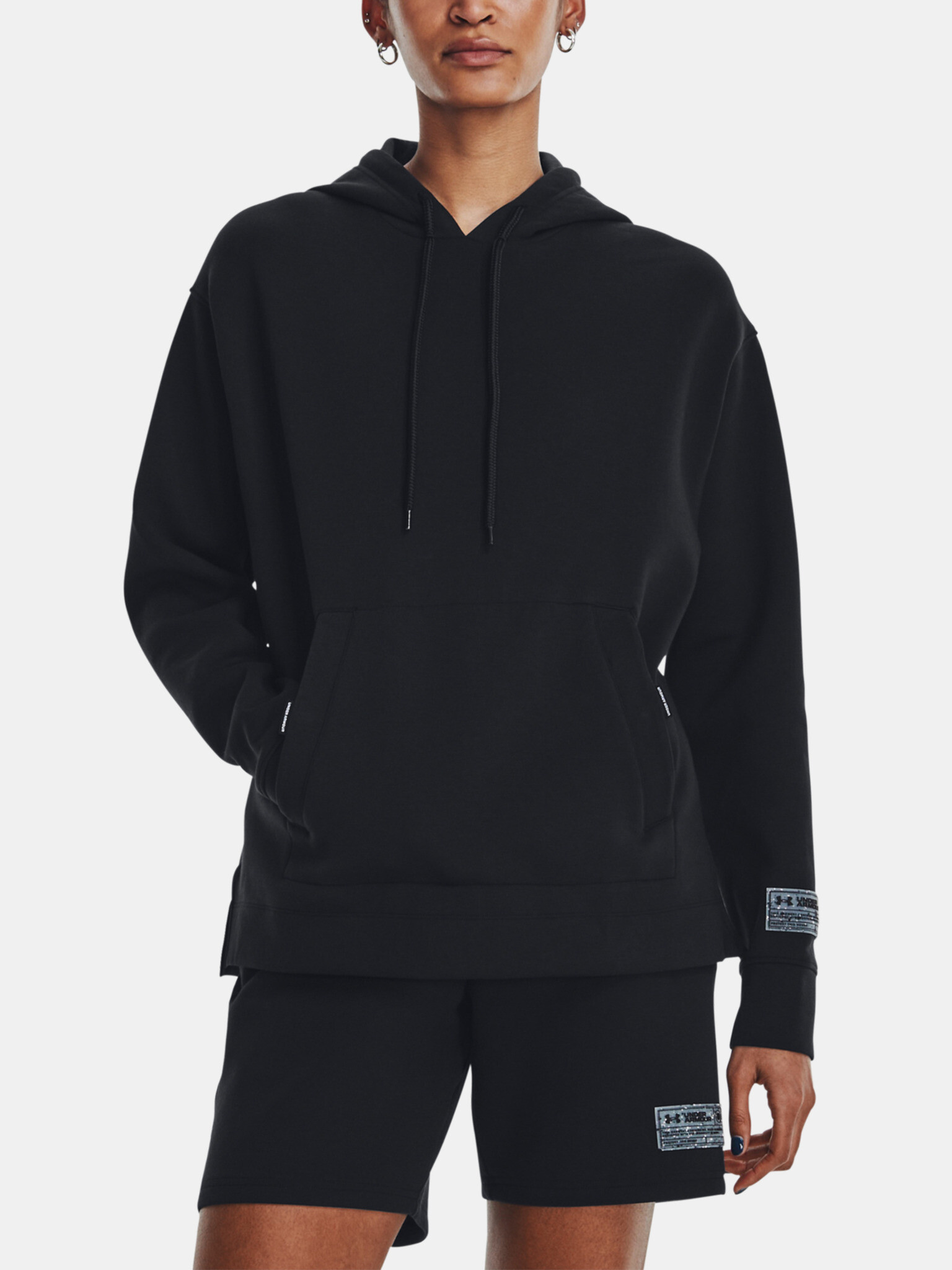 Under Armour UA Summit Knit Hoodie-BLK Mikina Černá - Pepit.cz